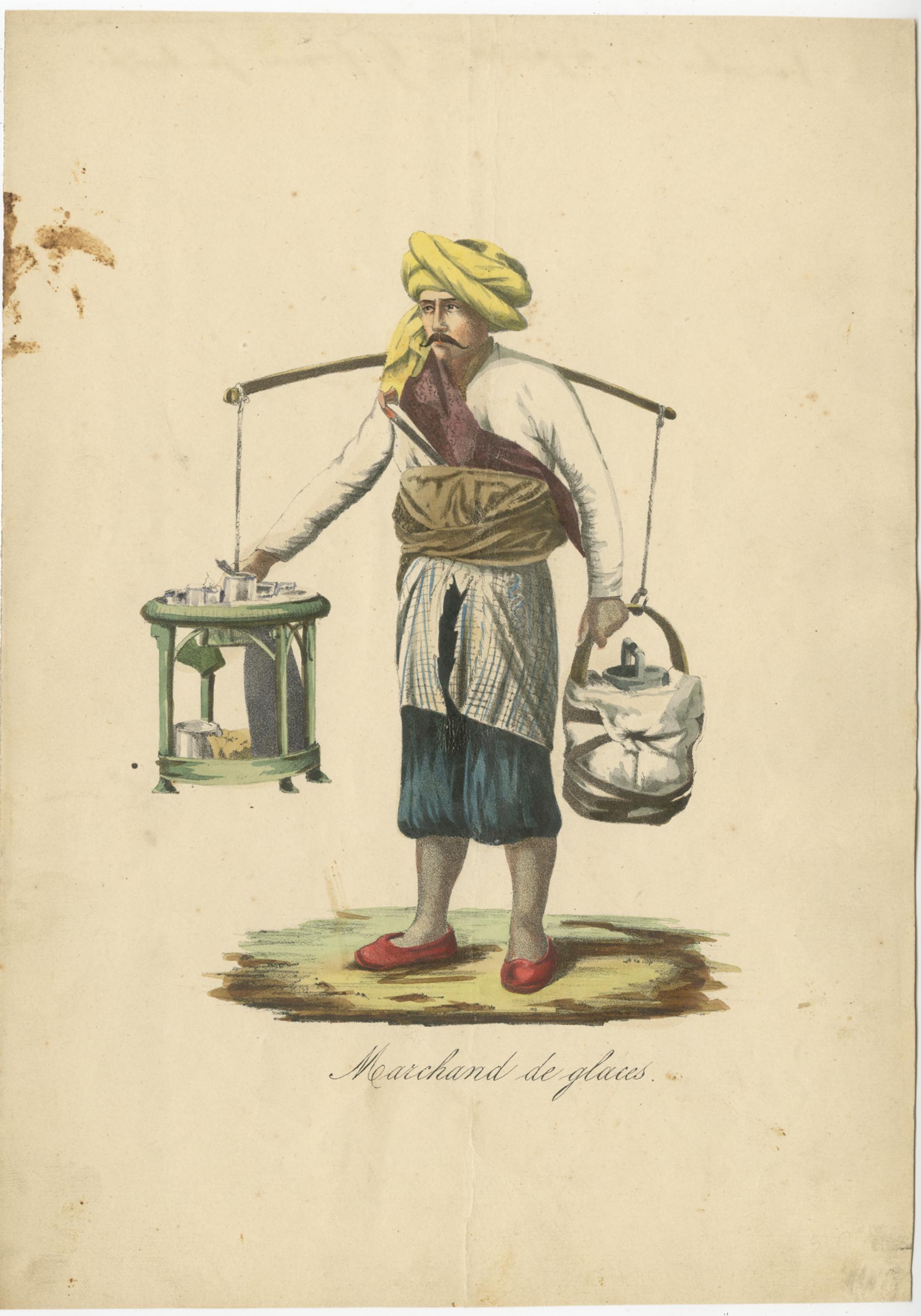 Set of 9 Antique Costume Prints, Turkey, Albania, Anatolia, 'c.1840' For Sale 3