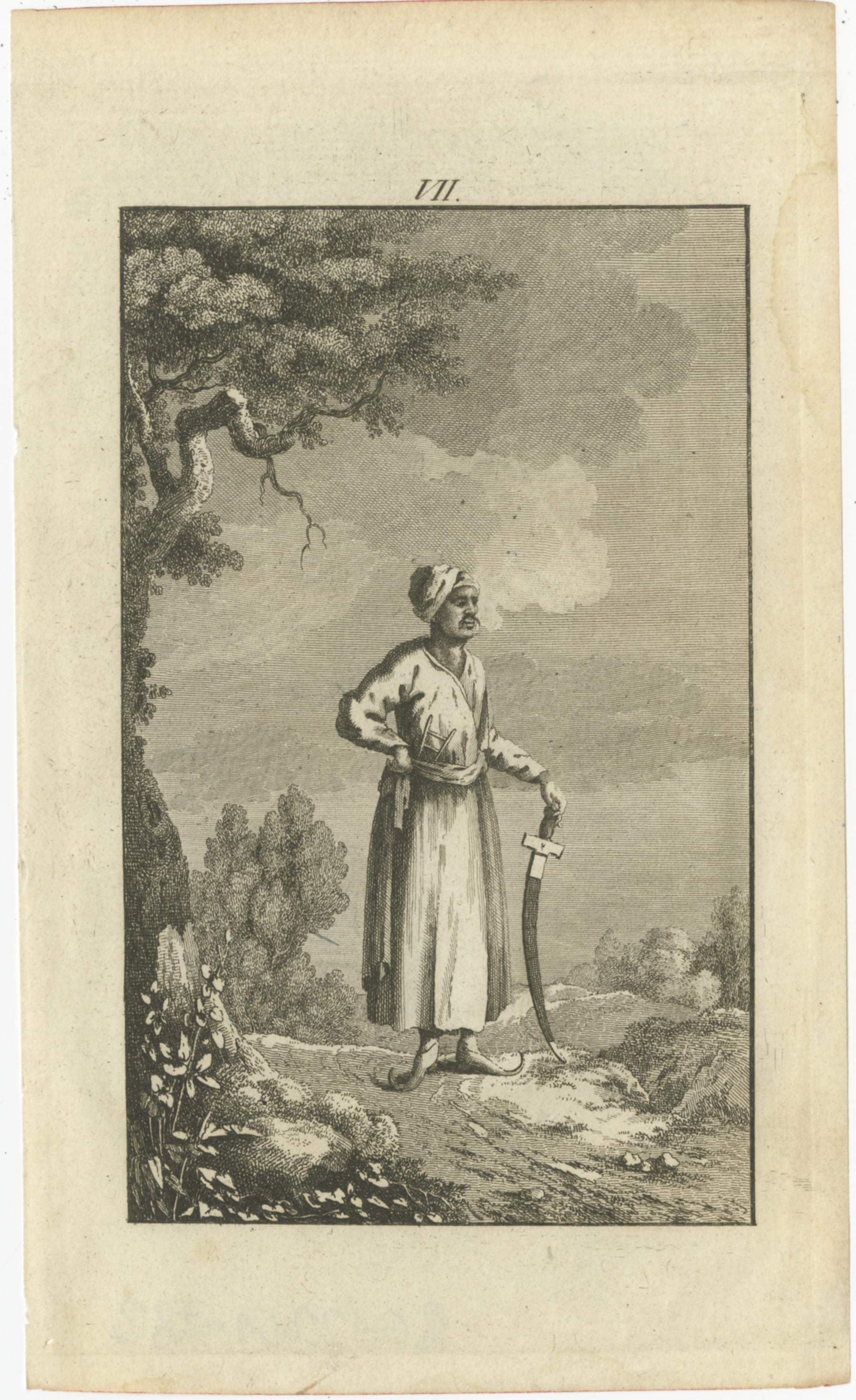 Set of 9 Antique Prints of various Figures and Objects 'c.1790' For Sale 4
