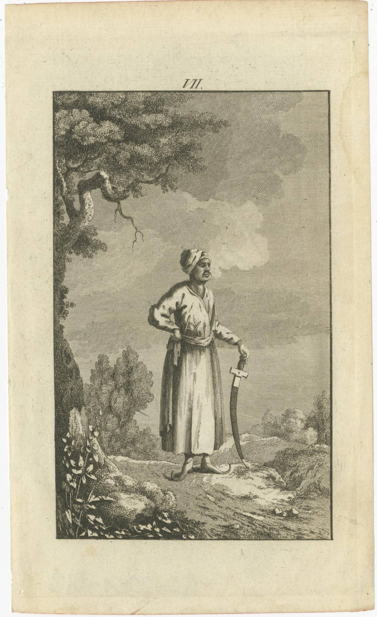 Set of 9 Antique Prints of various Figures and Objects 'c.1790'