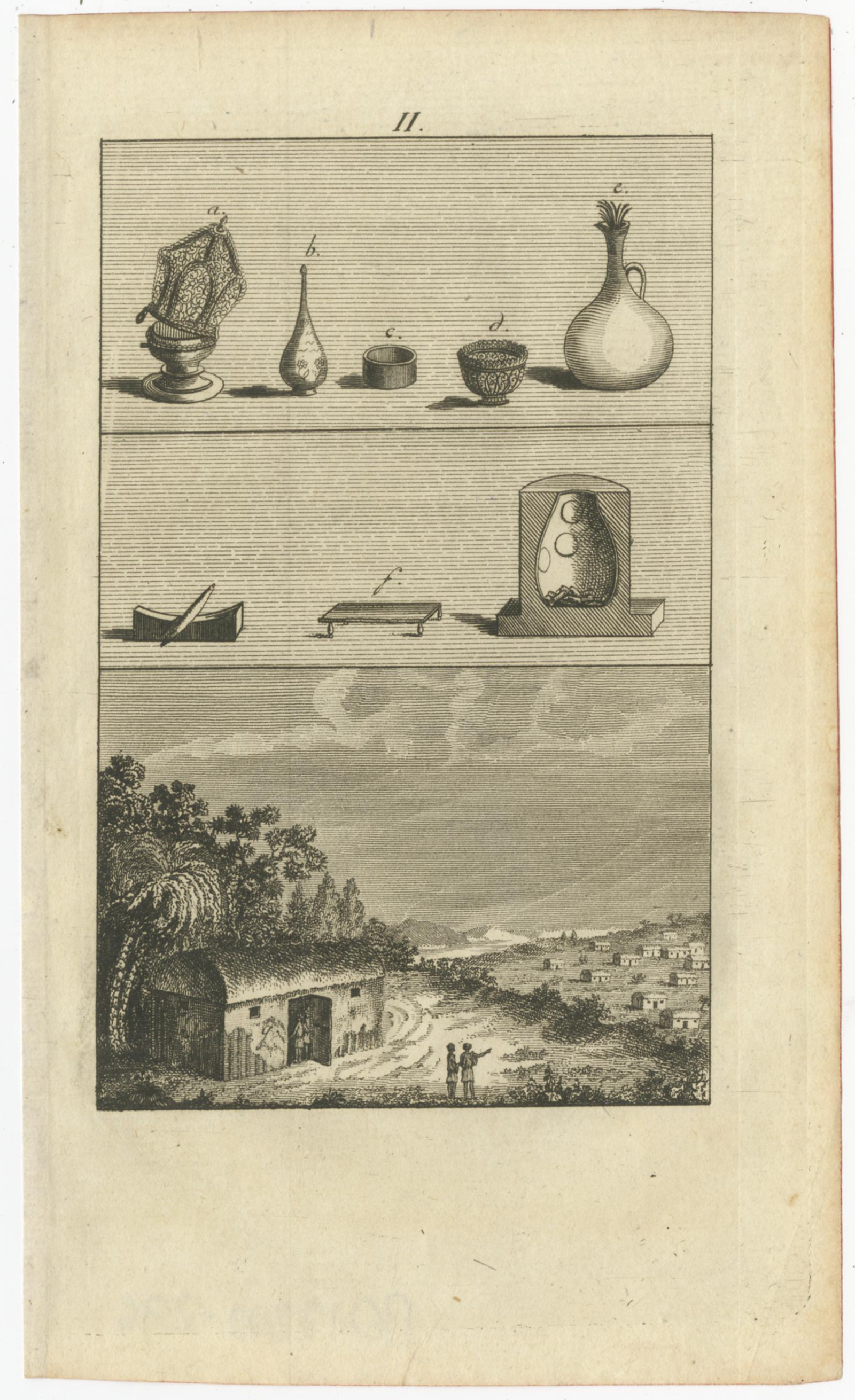 Set of 9 Antique Prints of various Figures and Objects 'c.1790' In Fair Condition For Sale In Langweer, NL