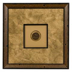 Set of 9 Armand Auguste Caqué French Empire Framed Commemorative Coins