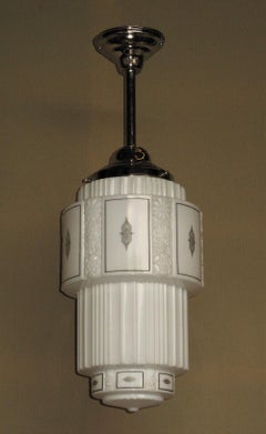 Set of 9 Art Deco Skyscraper Fixtures