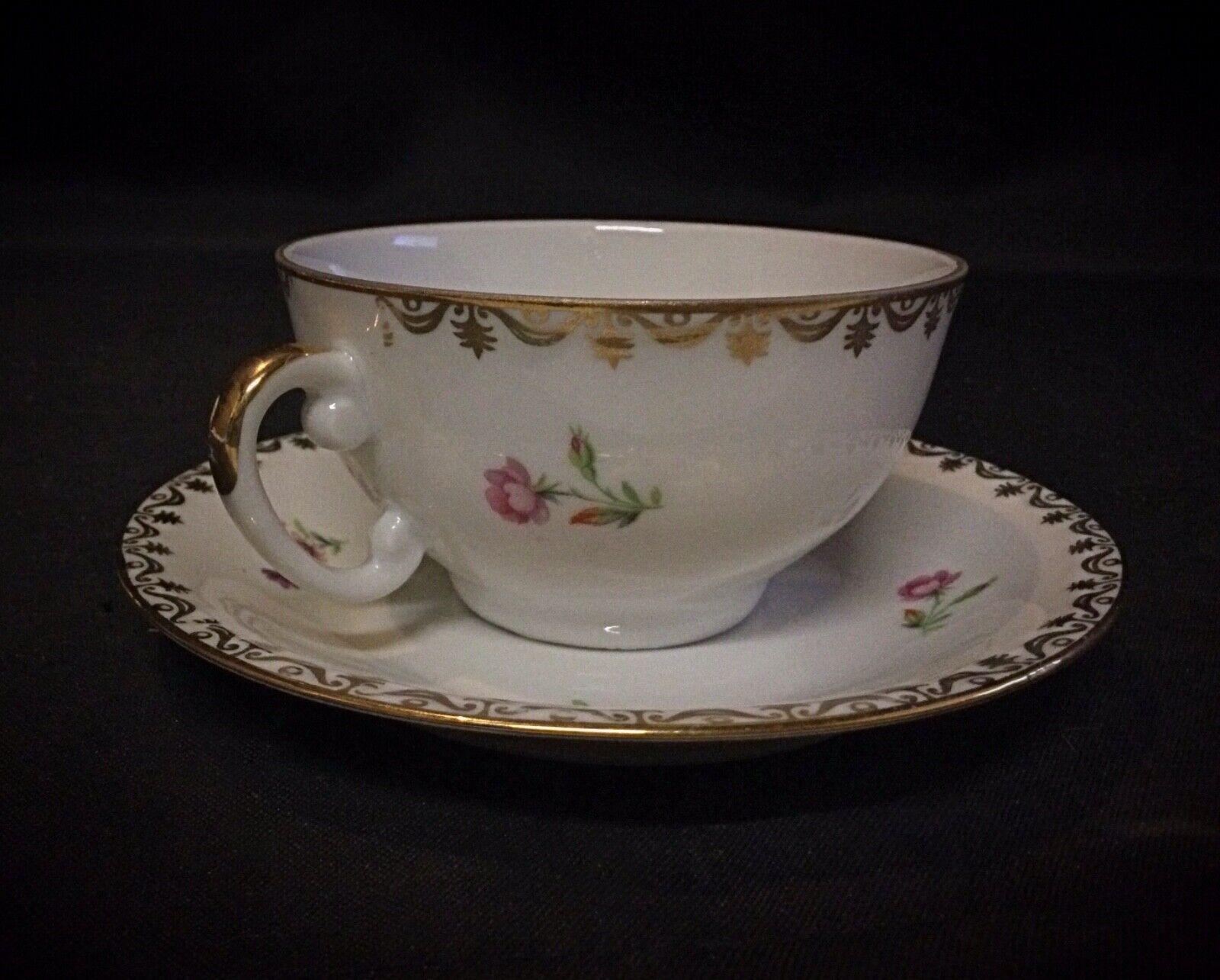 Juego de 9 tazas y platillos auténticos de porcelana S.E.R France - 2Y47 Porcelana en venta