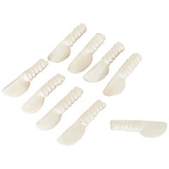 Set of 9 Ceramic Knife Rest from Vallauris, France