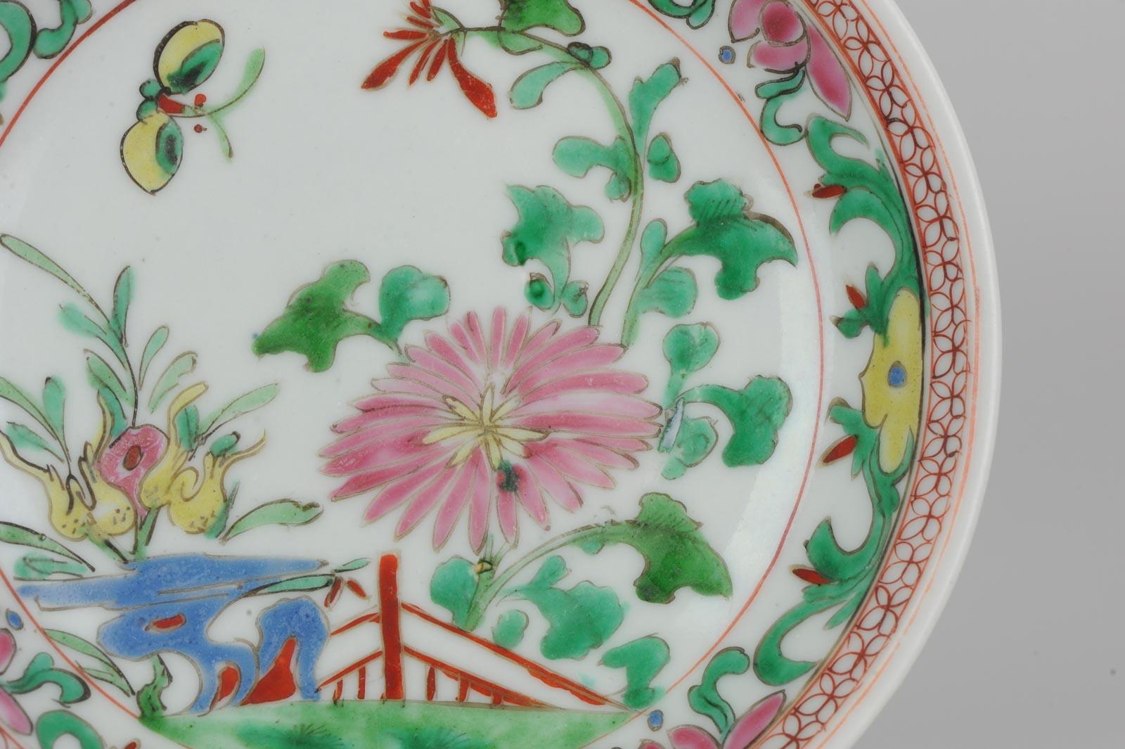 Set of 9 Chinese Porcelain Plates, SE Asian Market Straits Bencharong 6