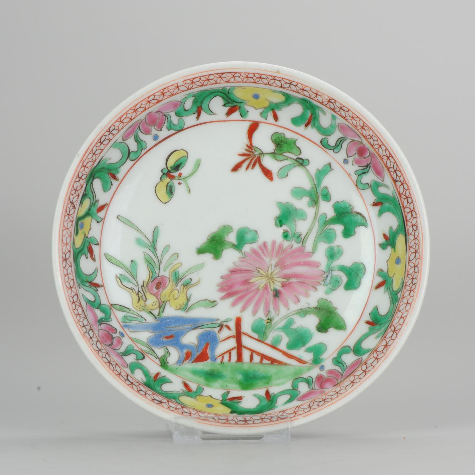 Set of 9 Chinese Porcelain Plates, SE Asian Market Straits Bencharong 4