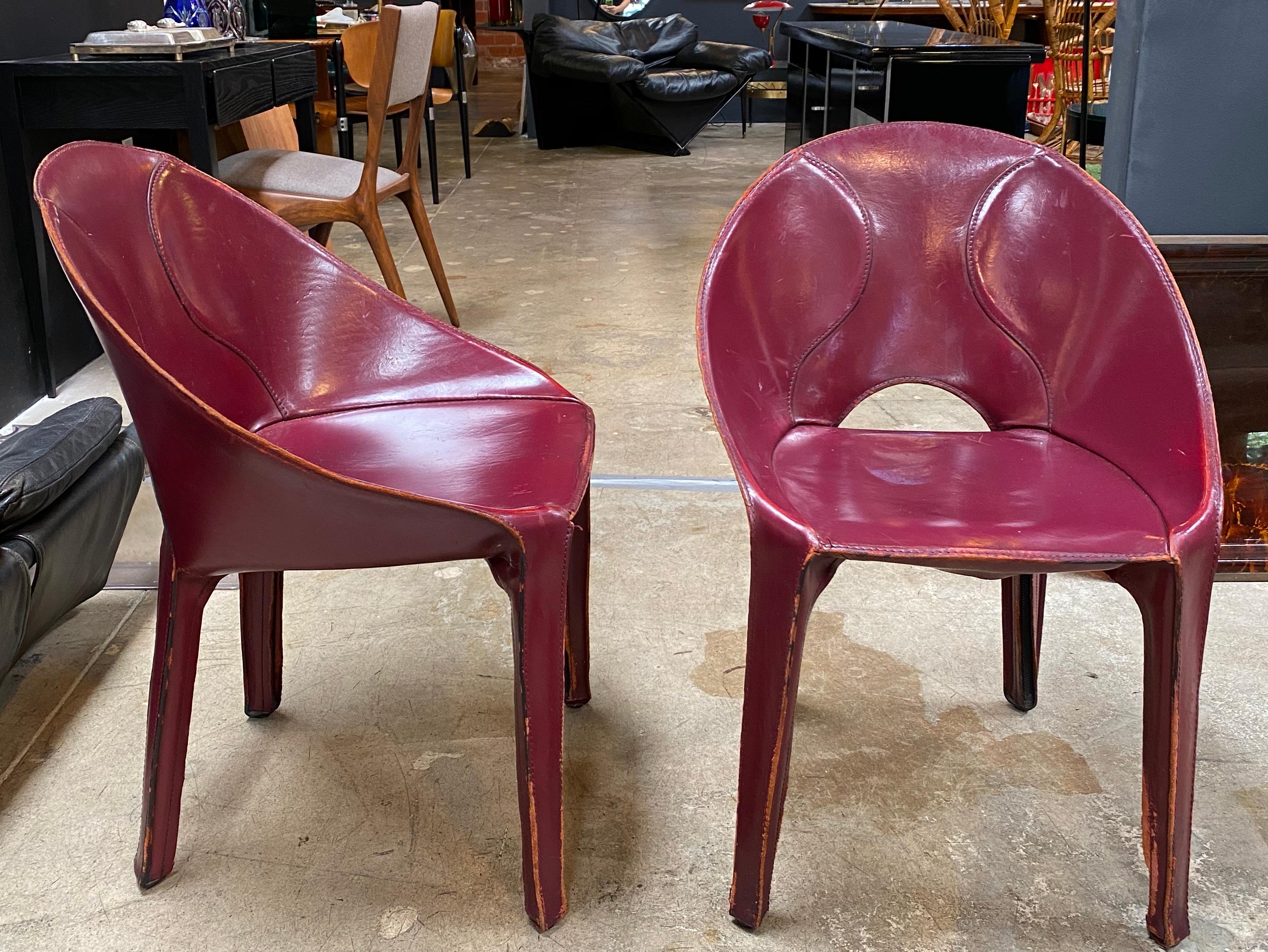 Set of 9 Dining Chairs for Cassina Studio, 1970s, Italy In Good Condition In Los Angeles, CA