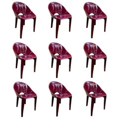 Set of 9 Dining Chairs for Cassina Studio, 1970s, Italy