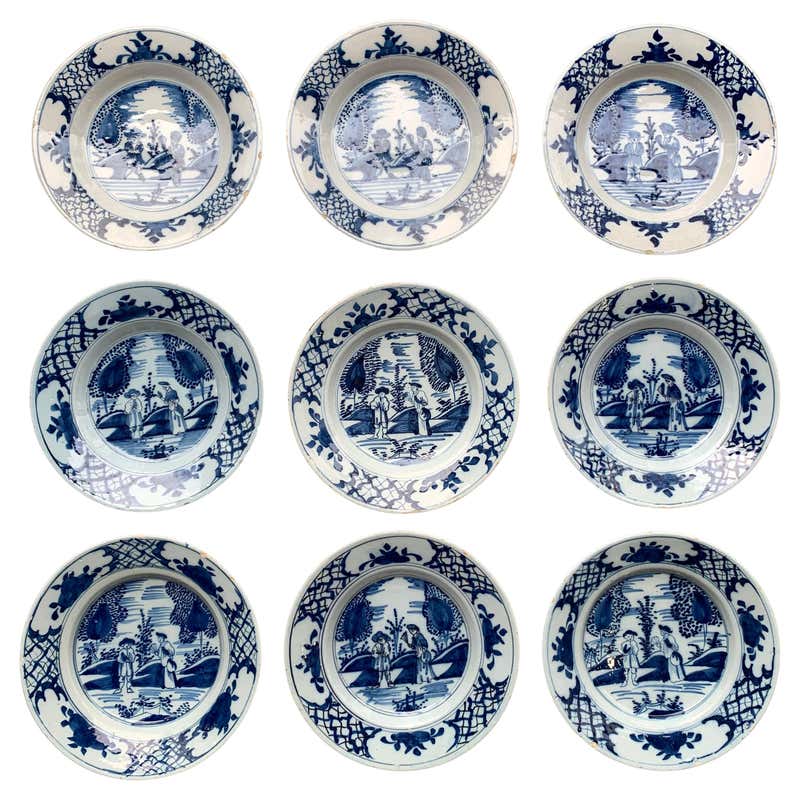 Dutch Delft Plate with Dragon, 18th Century For Sale at 1stDibs | dutch ...