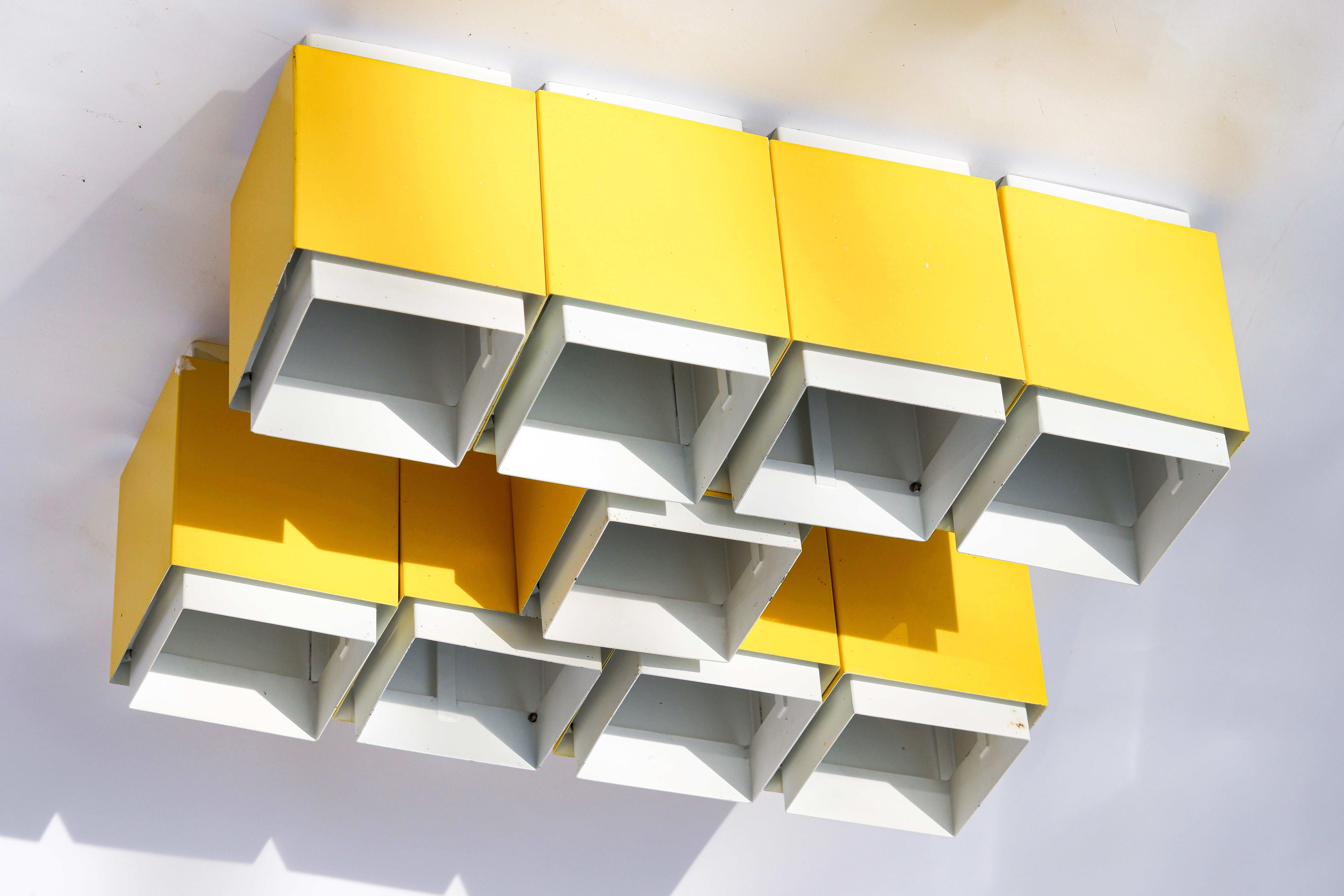 Ensemble de 9 Lights à encastrer, Design/One, Suède, circa 1970. en vente 3