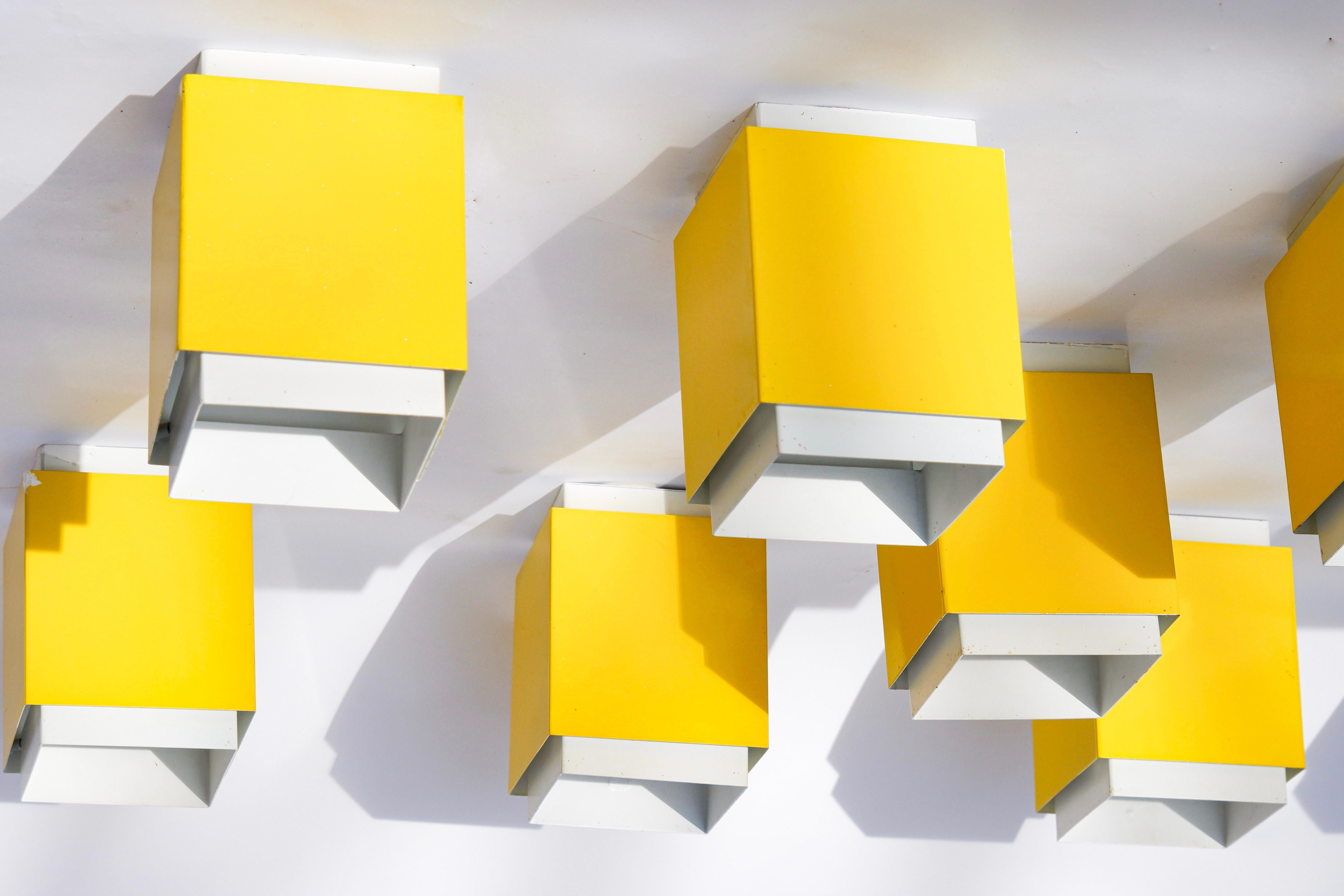 Ensemble de 9 Lights à encastrer, Design/One, Suède, circa 1970. en vente 5