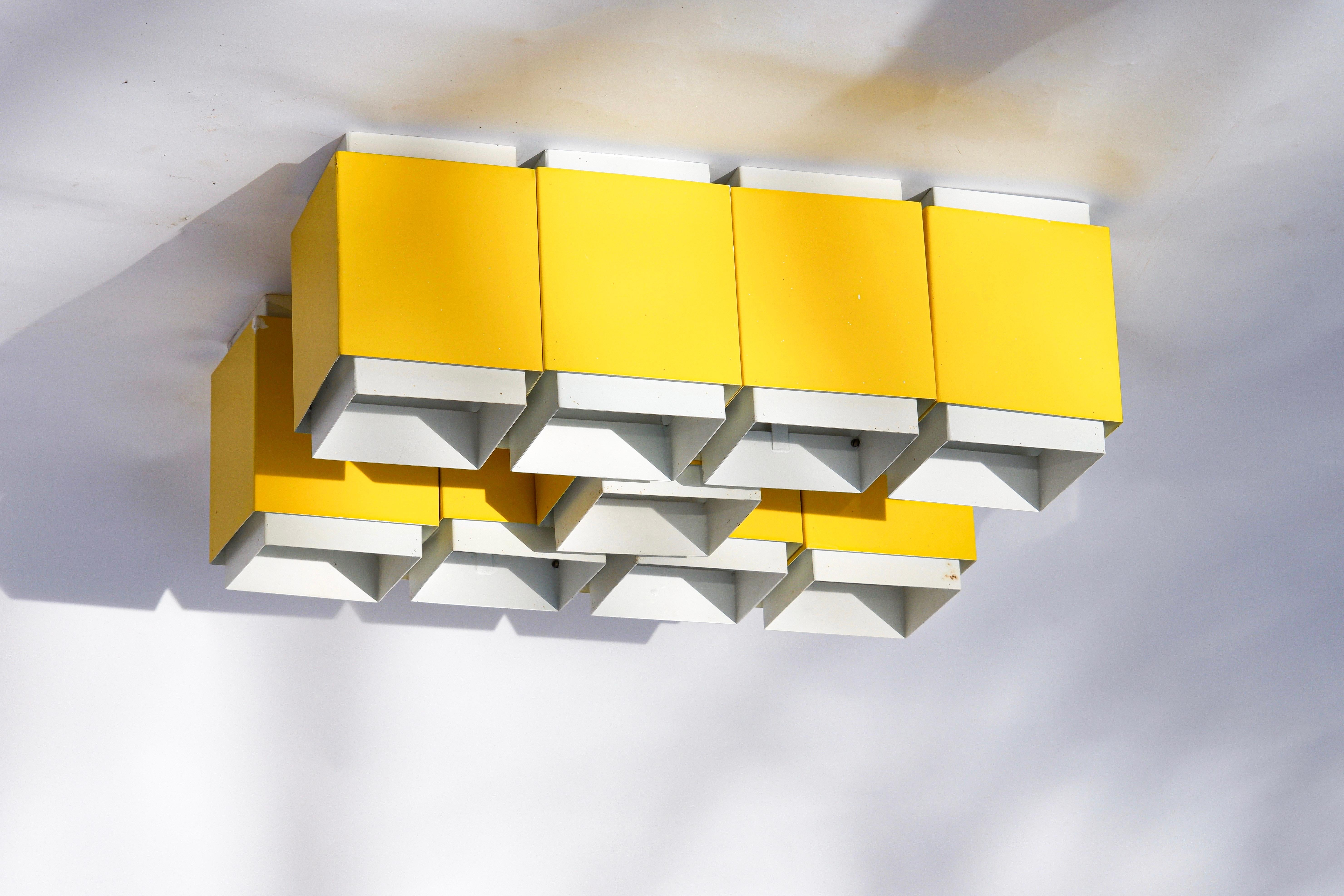 Scandinave moderne Ensemble de 9 Lights à encastrer, Design/One, Suède, circa 1970. en vente