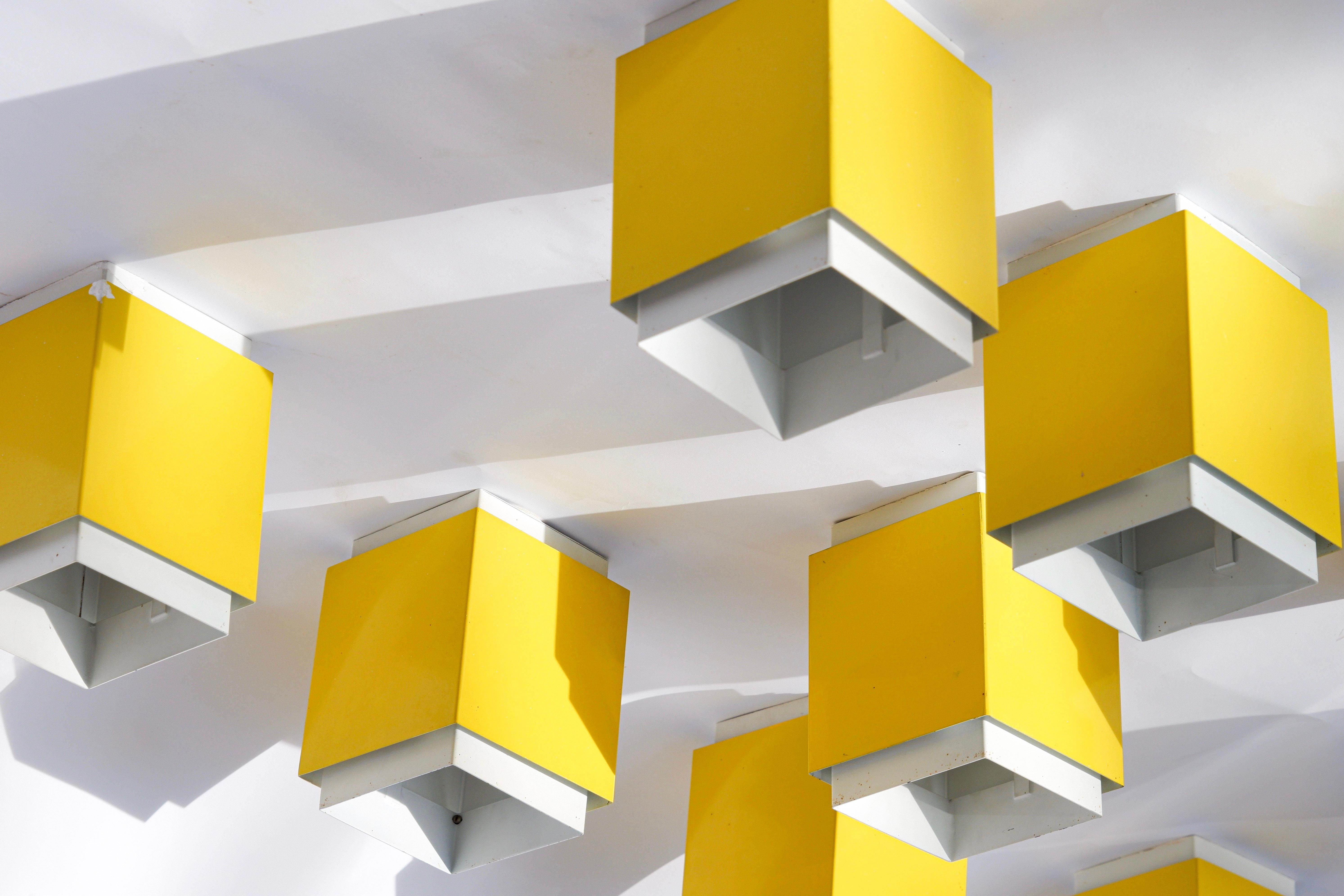Suédois Ensemble de 9 Lights à encastrer, Design/One, Suède, circa 1970. en vente