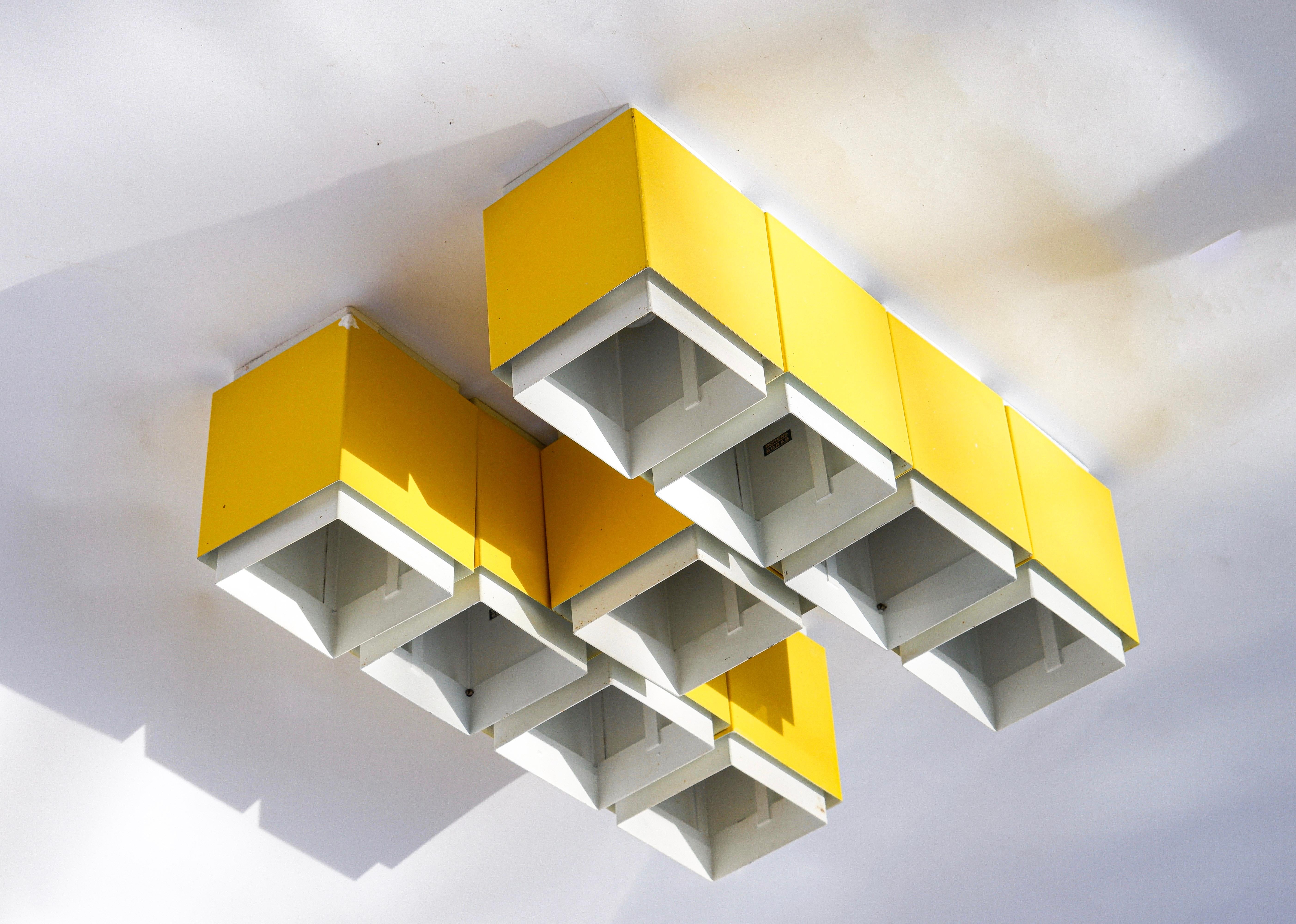 Ensemble de 9 Lights à encastrer, Design/One, Suède, circa 1970. en vente 2