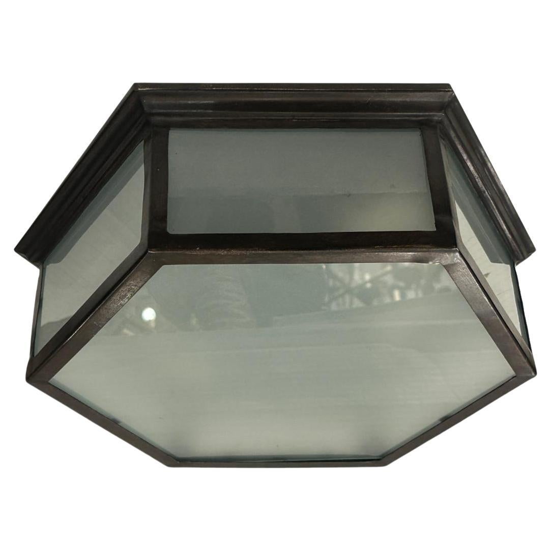 Set of 9 Flush-Mounted Light Fixtures, Sold Individually