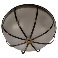 Set of 9 Flush Mounted Light Fixtures, Sold Individually