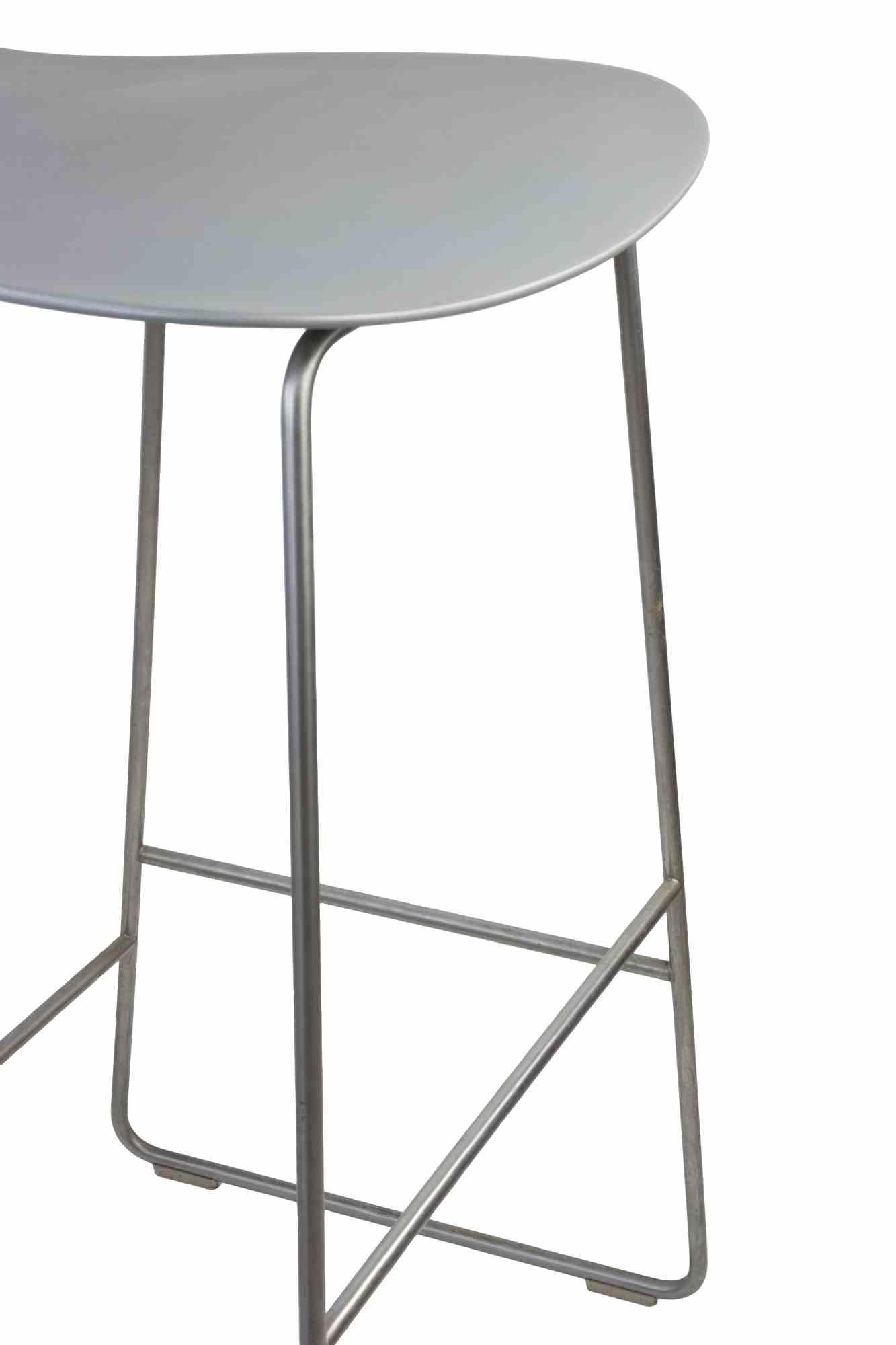 Steel Set of 9 Grey Maxima Benches by William Sawaya & Paolo Moroni, Italy 1990s For Sale