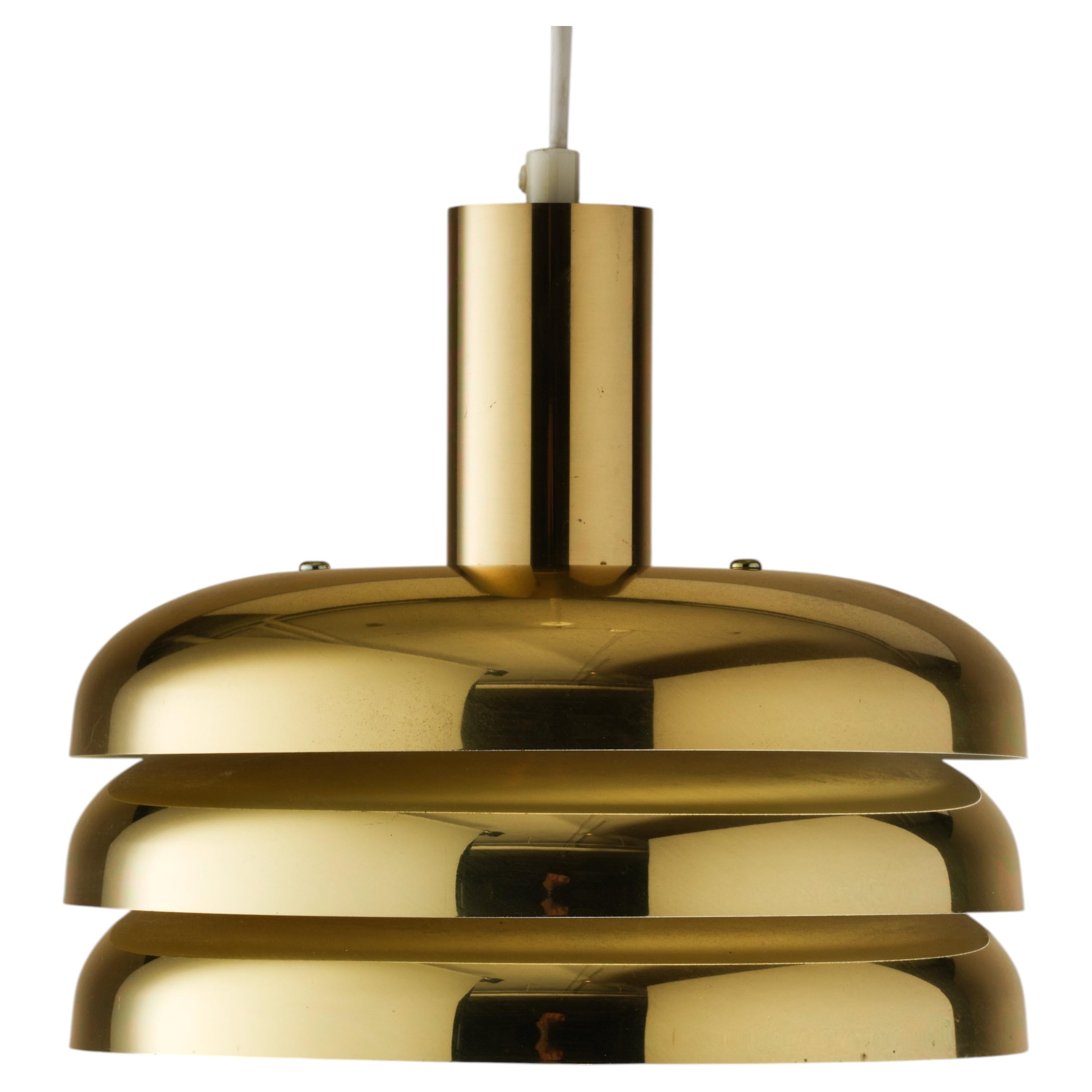 Set of 9 Hans-Agne Jakobsson Brass Pendants, 1960s