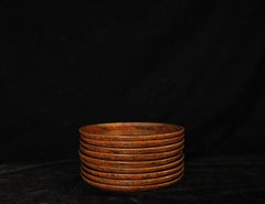 Set di 9 vassoi per dolci in lacca Togidashi Maki-e giapponese, XIX secolo, completo S