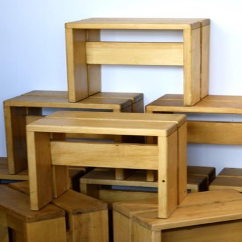 Ensemble de 9 tabourets Les Arcs par Charlotte Perriand, années 1950 en vente 5