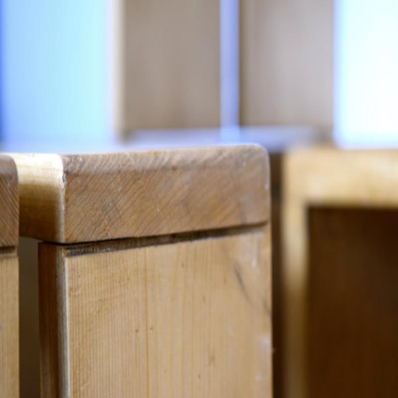Ensemble de 9 tabourets Les Arcs par Charlotte Perriand, années 1950 en vente 9