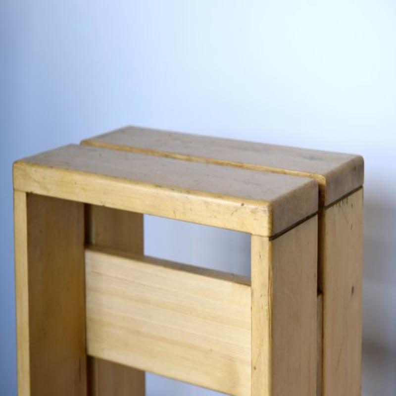 Ensemble de 9 tabourets Les Arcs par Charlotte Perriand, années 1950 en vente 2