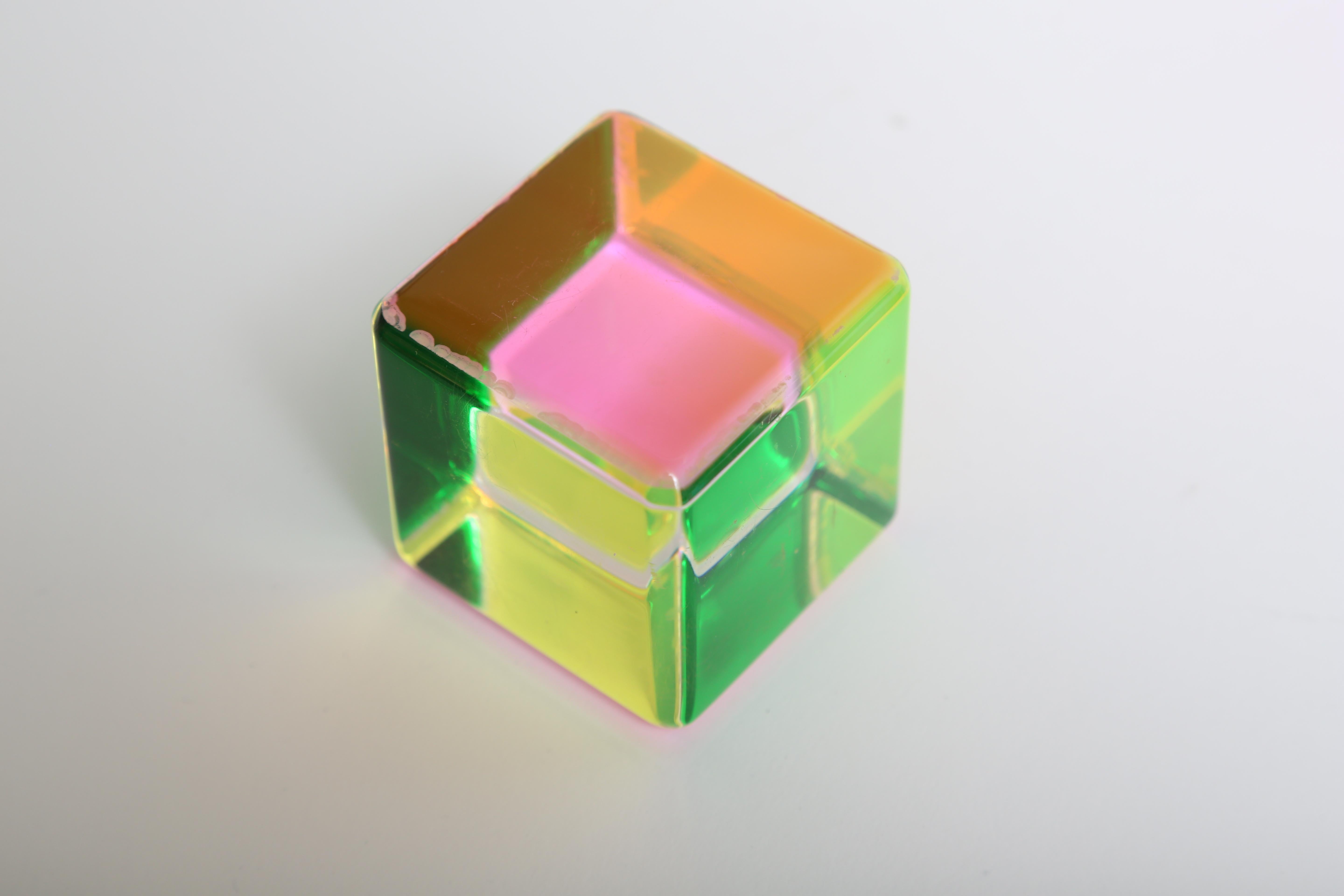 Set of 9 Lucite Cubes by Vasa Velizar Mihich 5