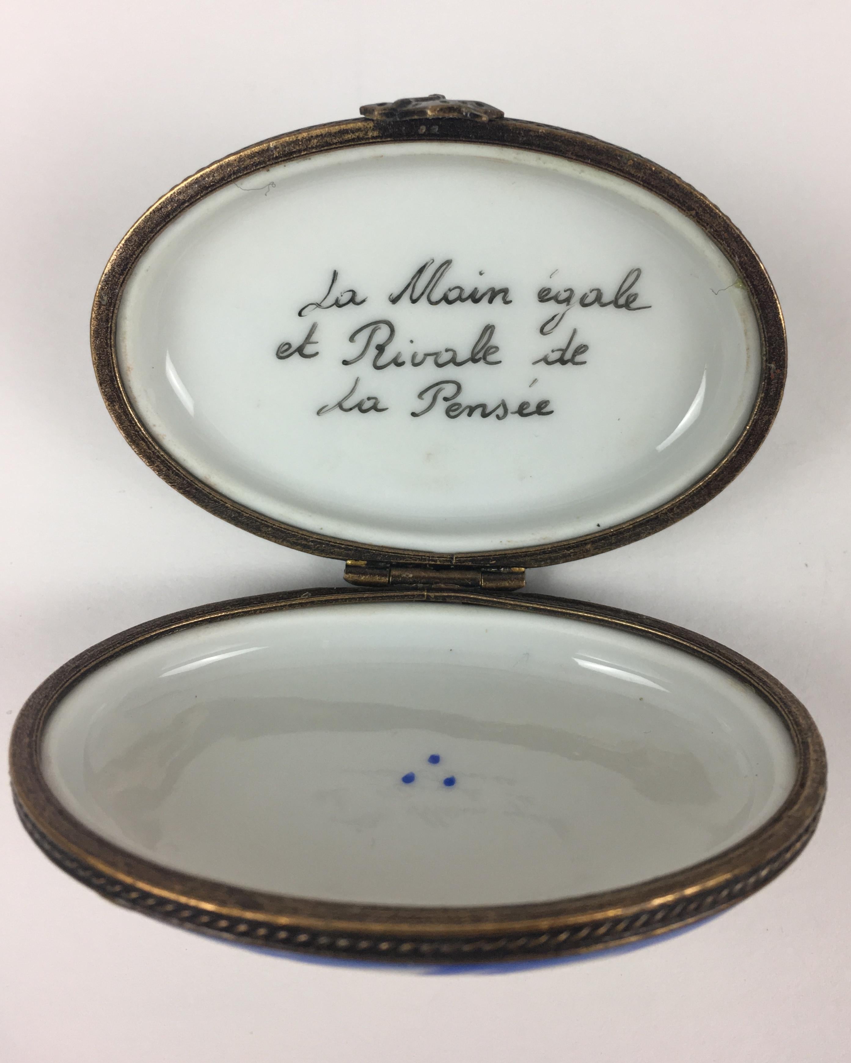 Set of 9 Masonic 19th Century Decorative Boxes by Limoges Porcelain, France 6