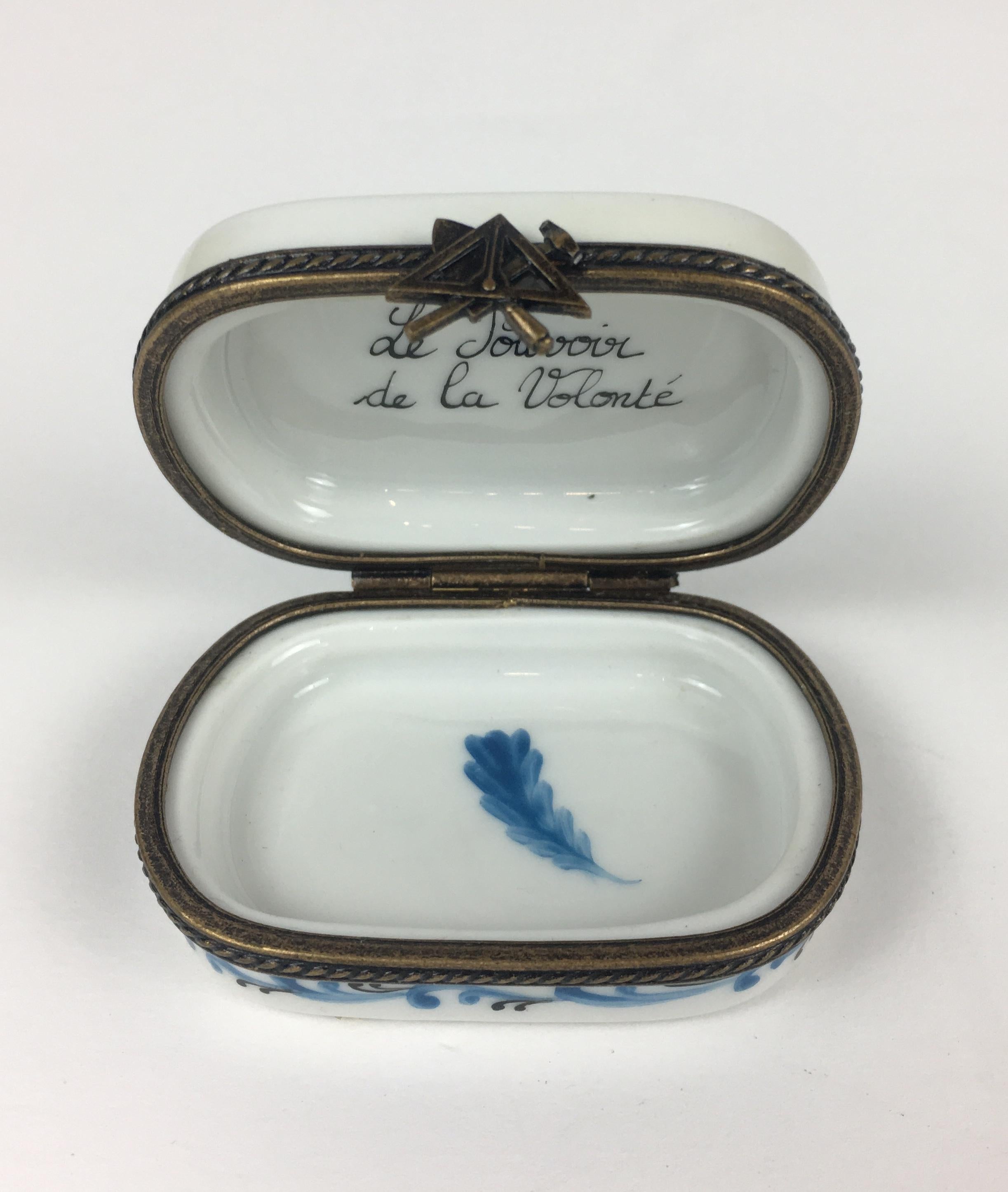Set of 9 Masonic 19th Century Decorative Boxes by Limoges Porcelain, France 8