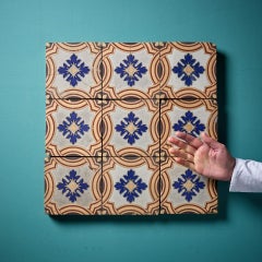 Set of 9 Minton & Co. Encaustic Patterned Tiles