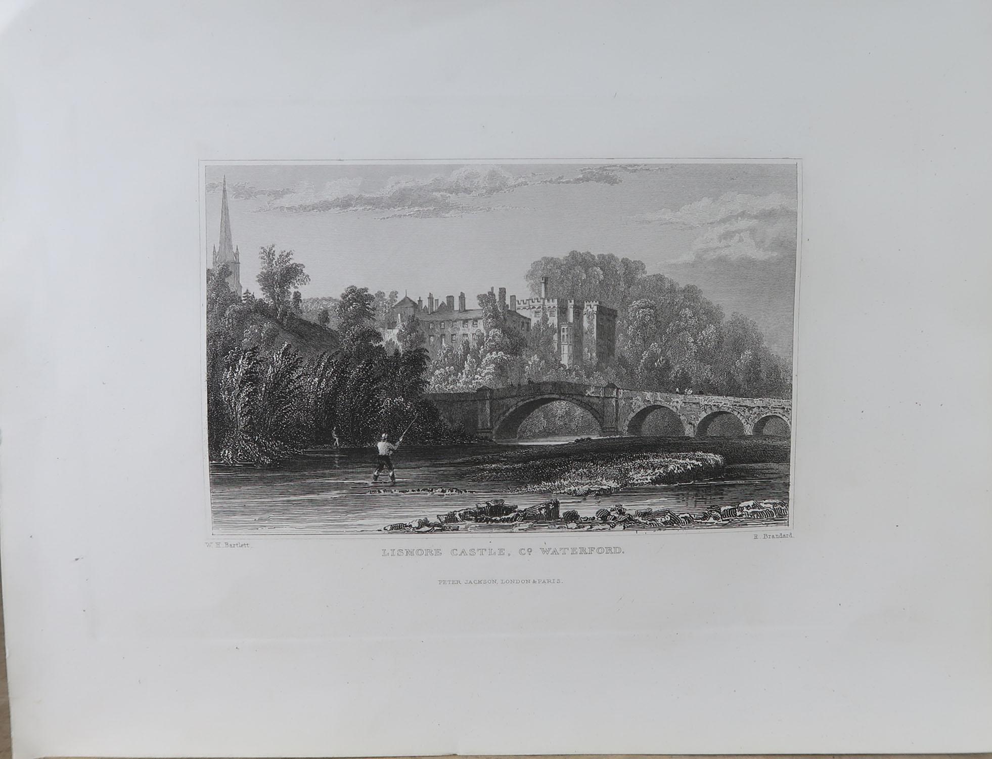 Other Set of 9 Original Antique Prints of Ireland, circa 1830