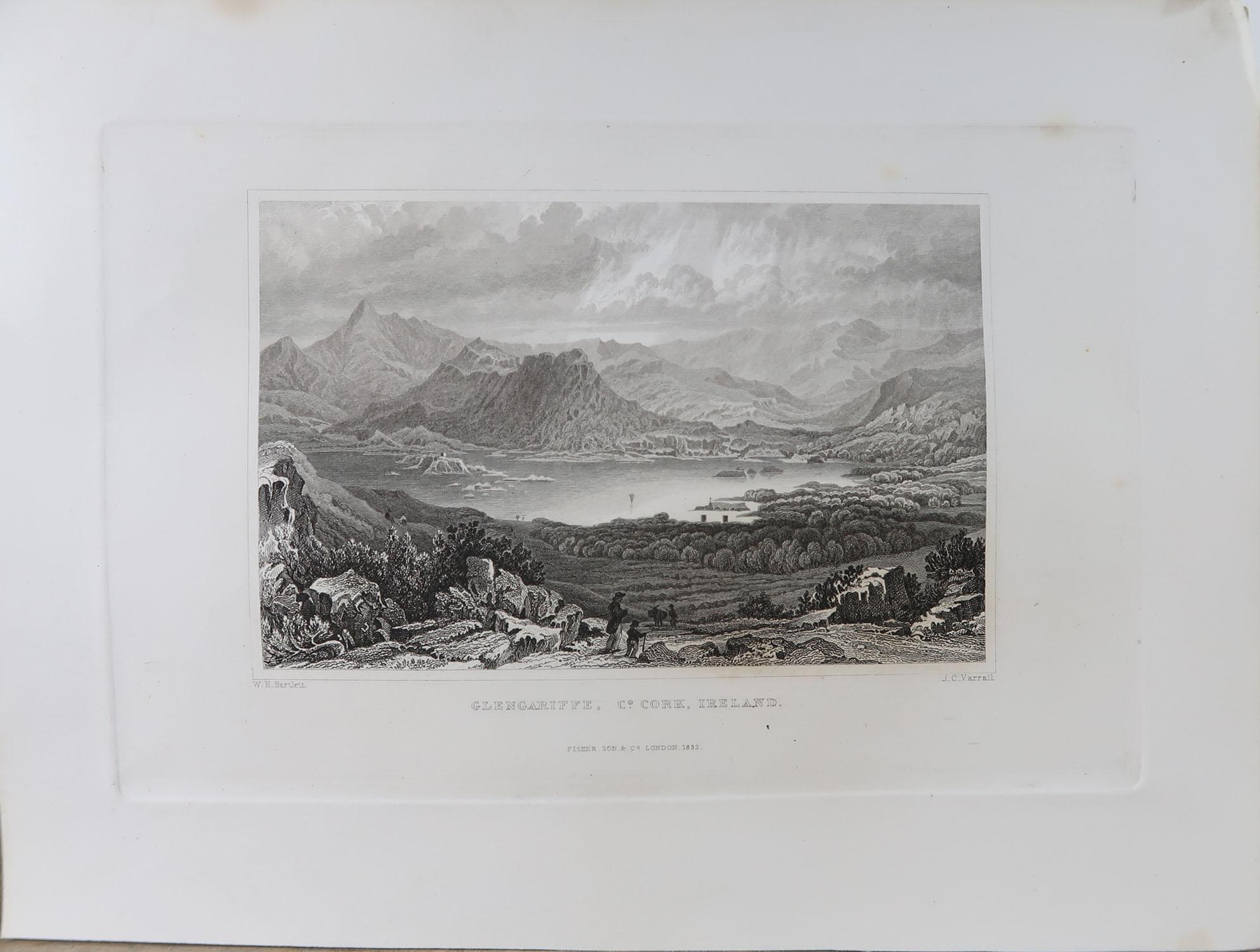 Set of 9 Original Antique Prints of Ireland, circa 1830 In Good Condition In St Annes, Lancashire