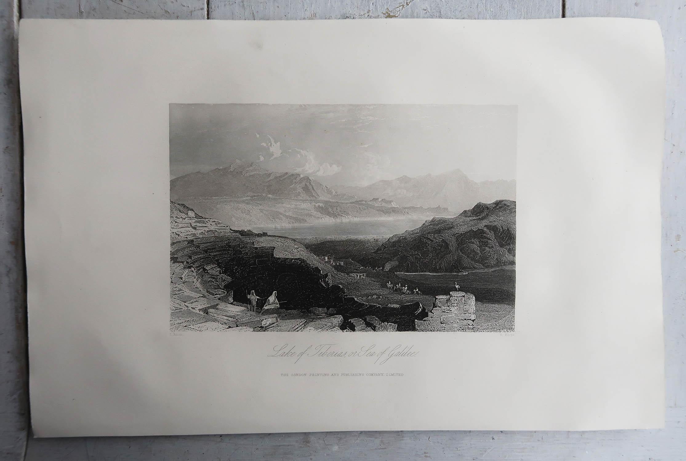 Other Set of 9 Original Antique Prints of the Levant / Holy Land /Middle East. C 1850 For Sale