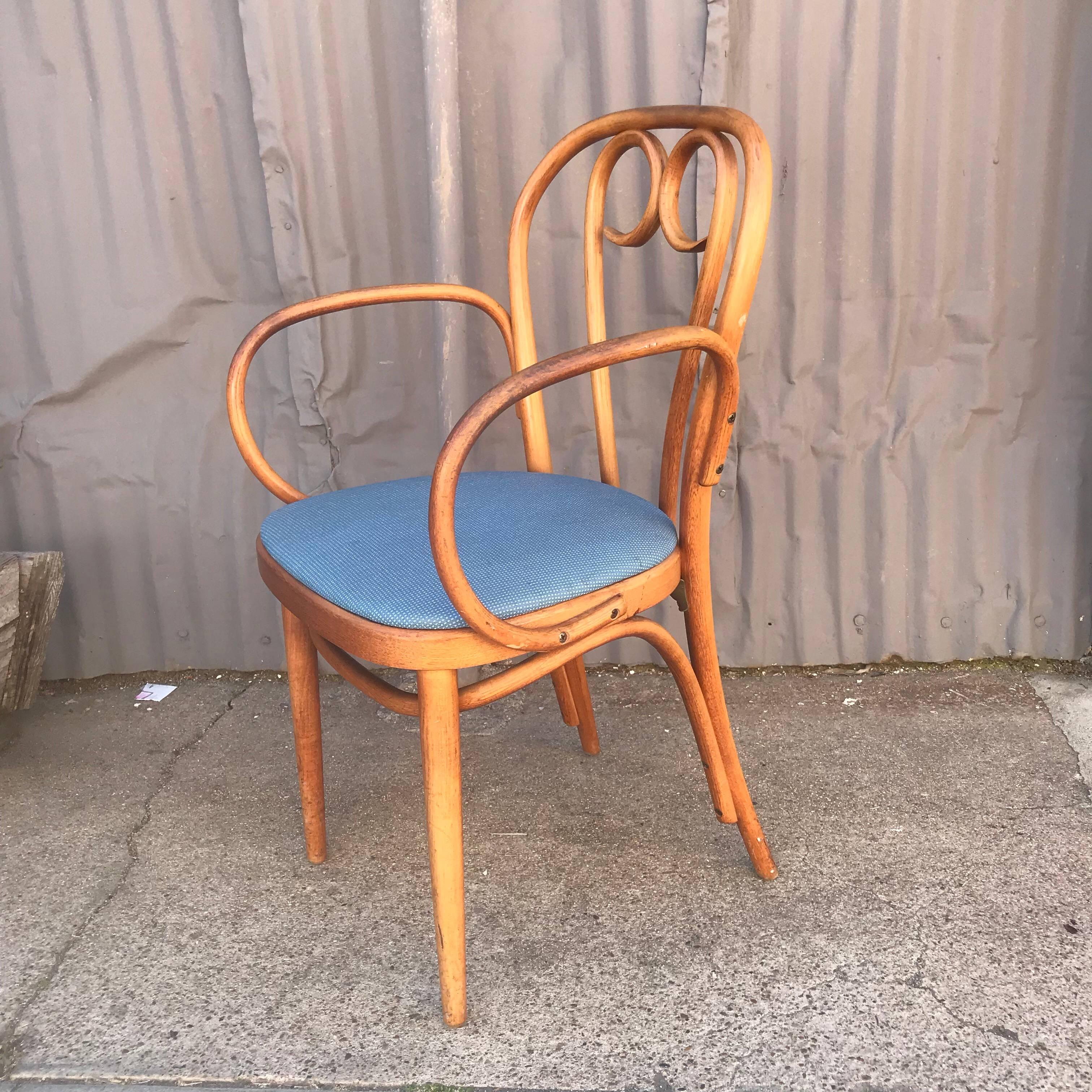 Late 20th Century Nine (9) Thonet Bentwood Dining Chairs, 