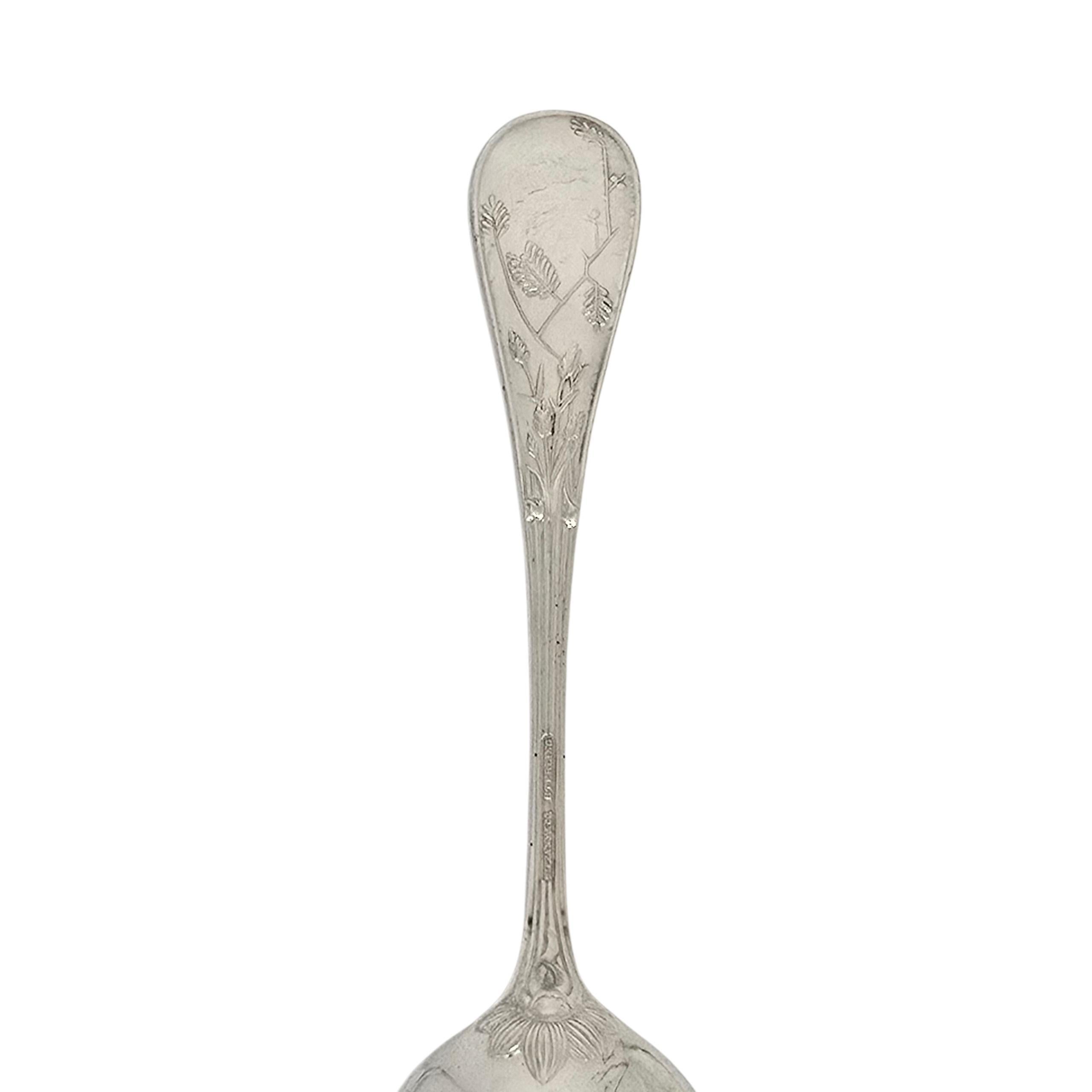 Set of 9 Tiffany & Co Audubon Sterling Silver Oval Soup Spoons 7 1/4