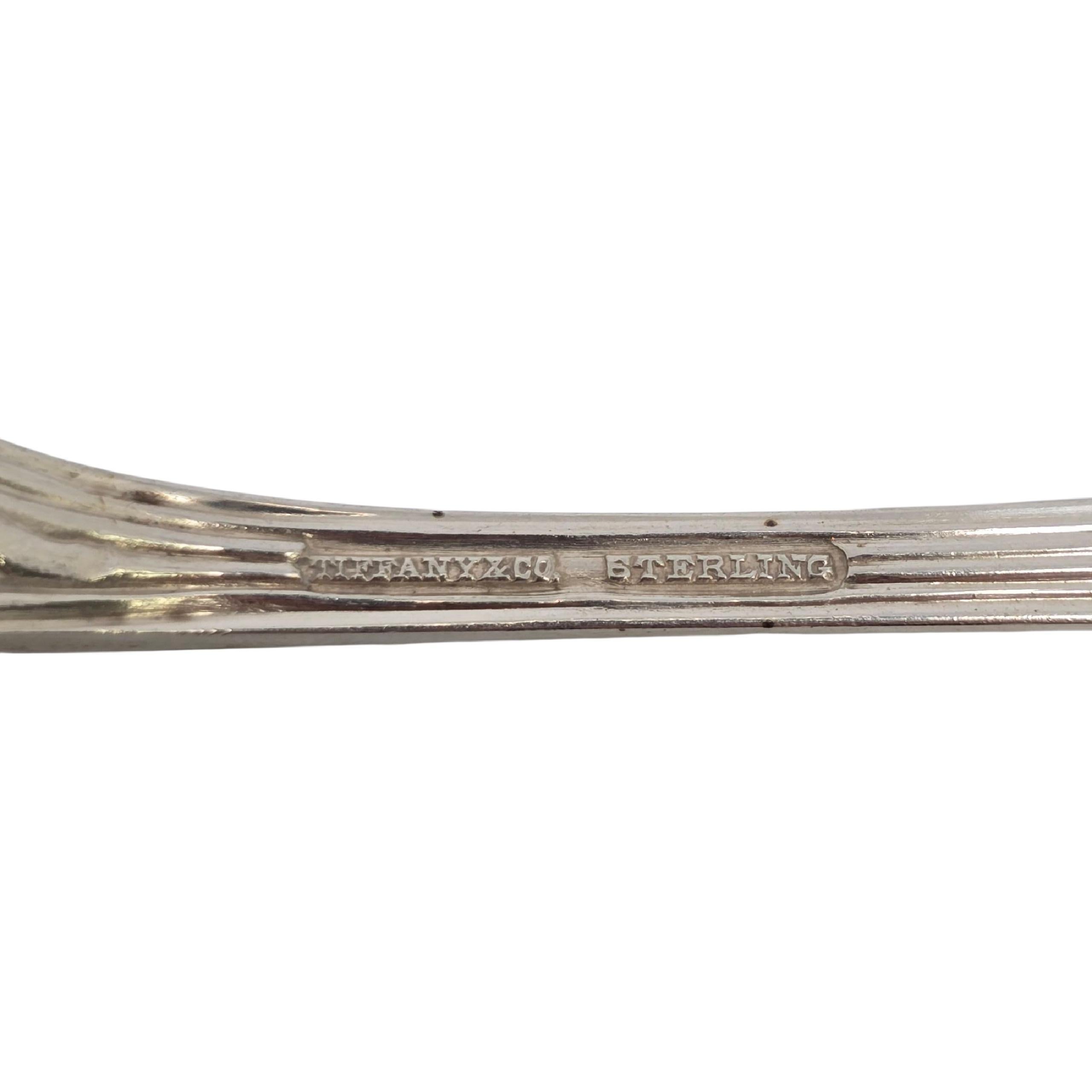Set of 9 Tiffany & Co Audubon Sterling Silver Oval Soup Spoons 7 1/4