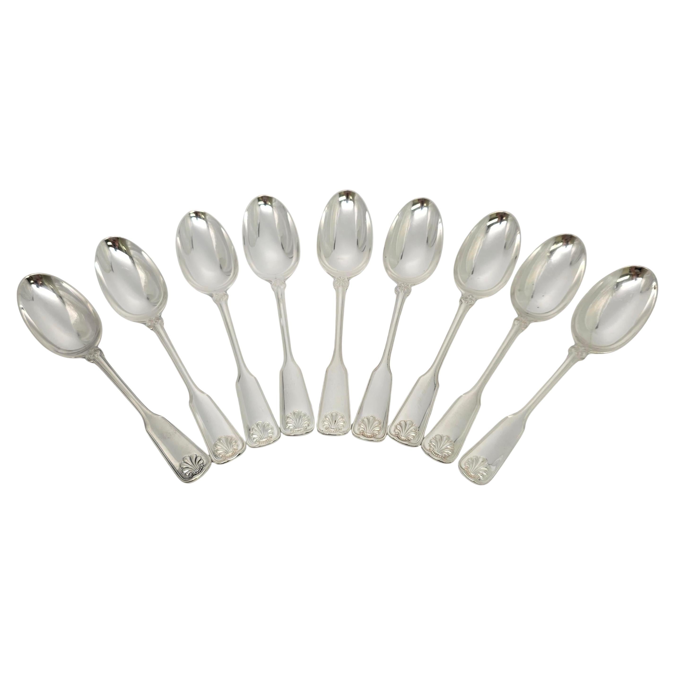 Set di 9 cucchiaini in argento sterling Tiffany & Co. 5 7/8" #18798