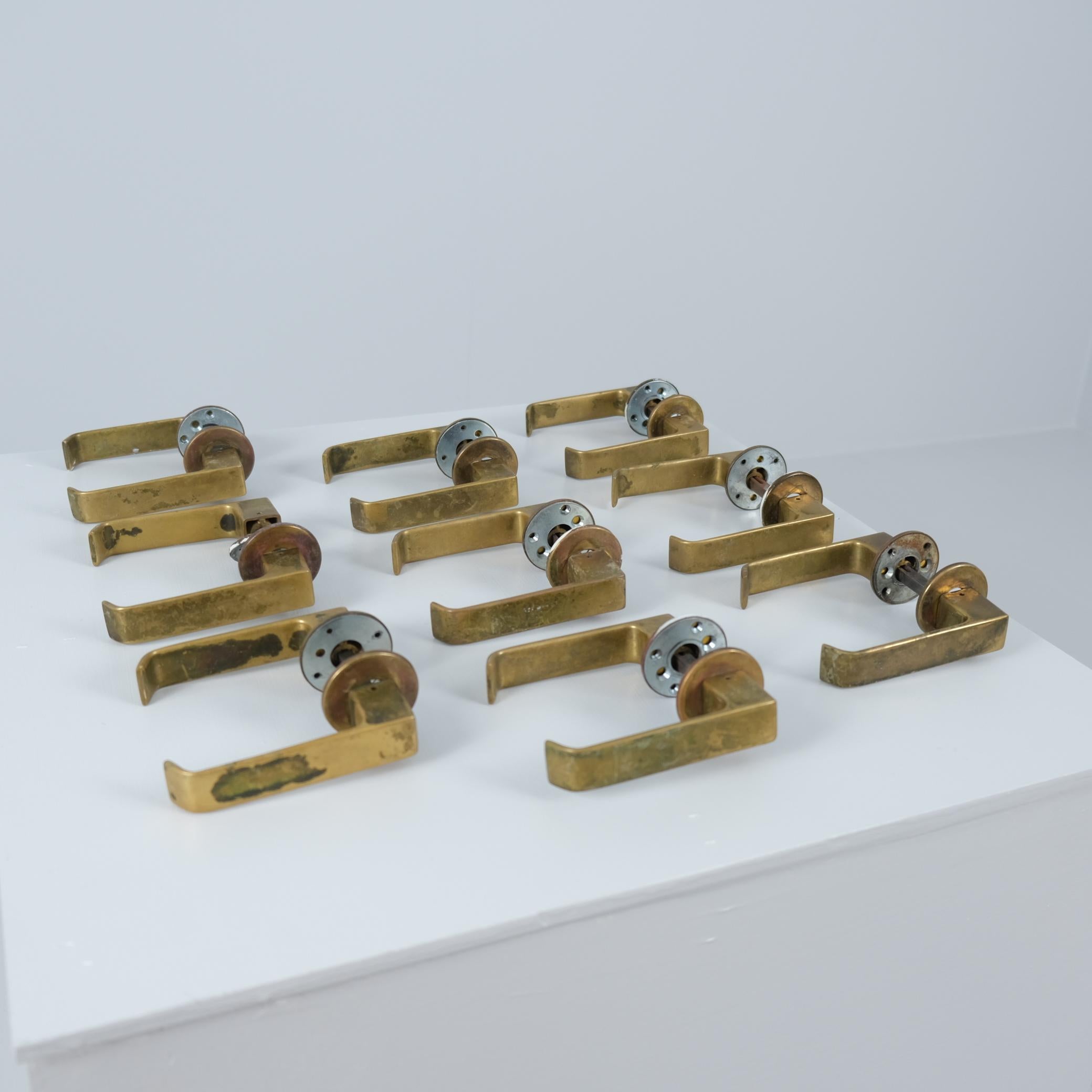 A set of beautifully patinated 