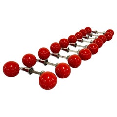 Vintage Set of 9 Timo Sarpaneva "Pallo" Door Handles, Primo Oy 1960s