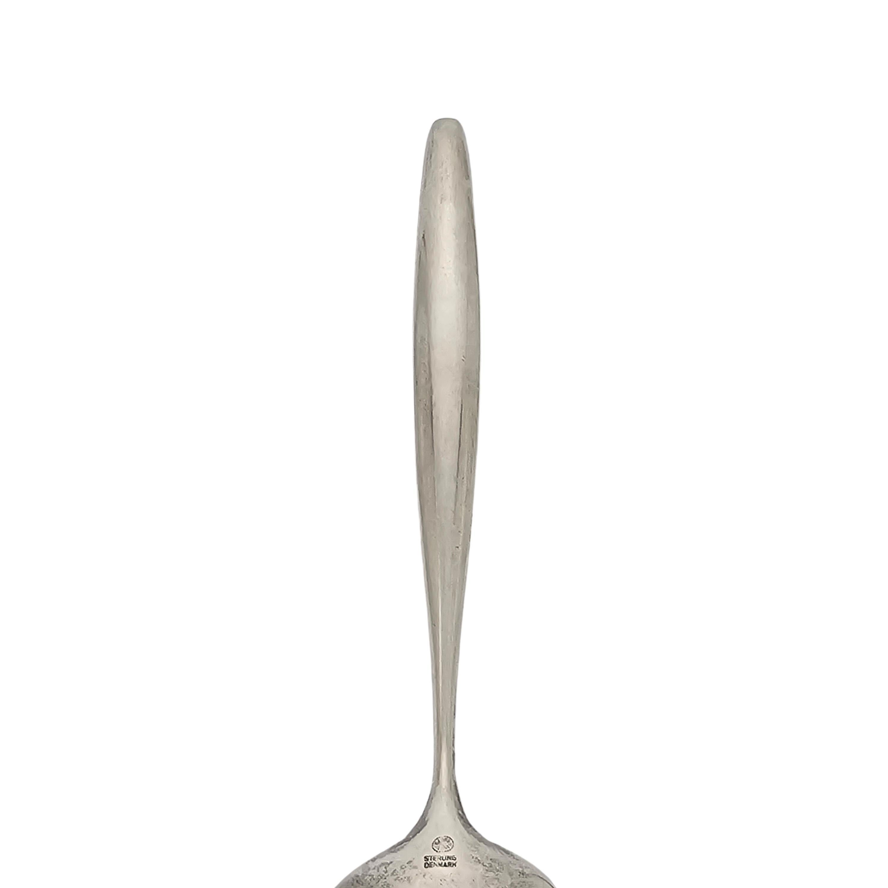 Set di 9 cucchiai d'argento Georg Jensen Denmark Cypress 7
