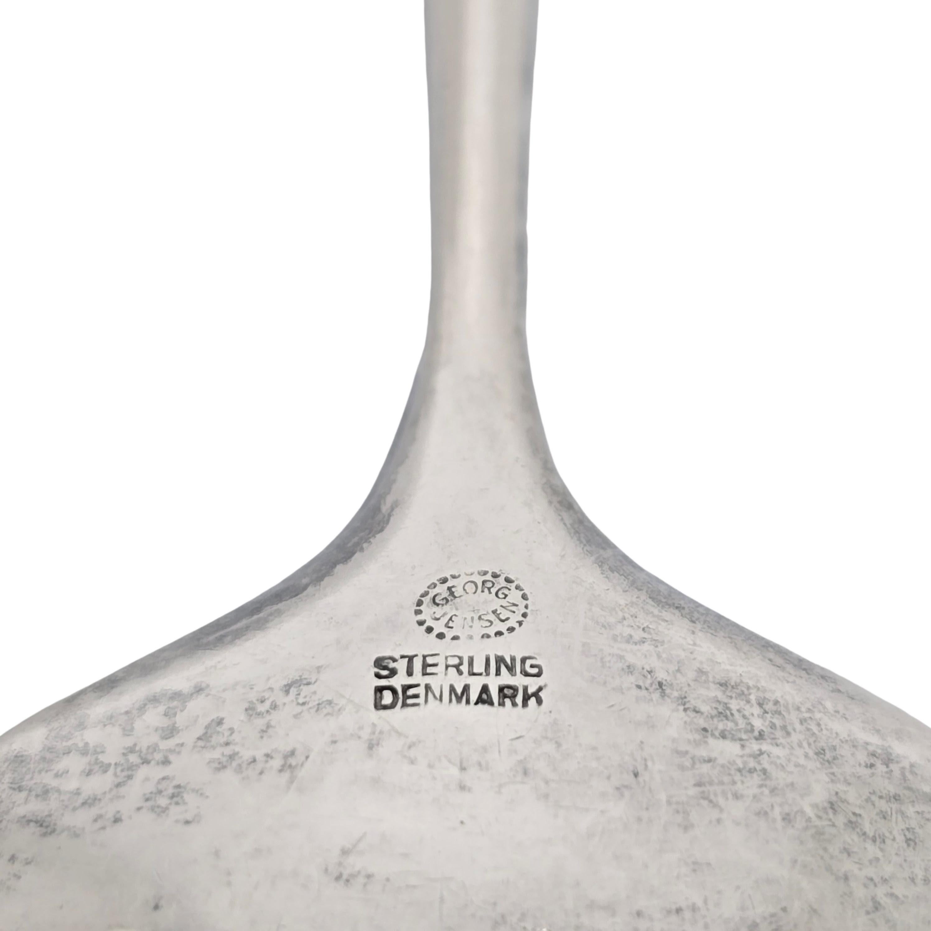 Set di 9 cucchiai d'argento Georg Jensen Denmark Cypress 7