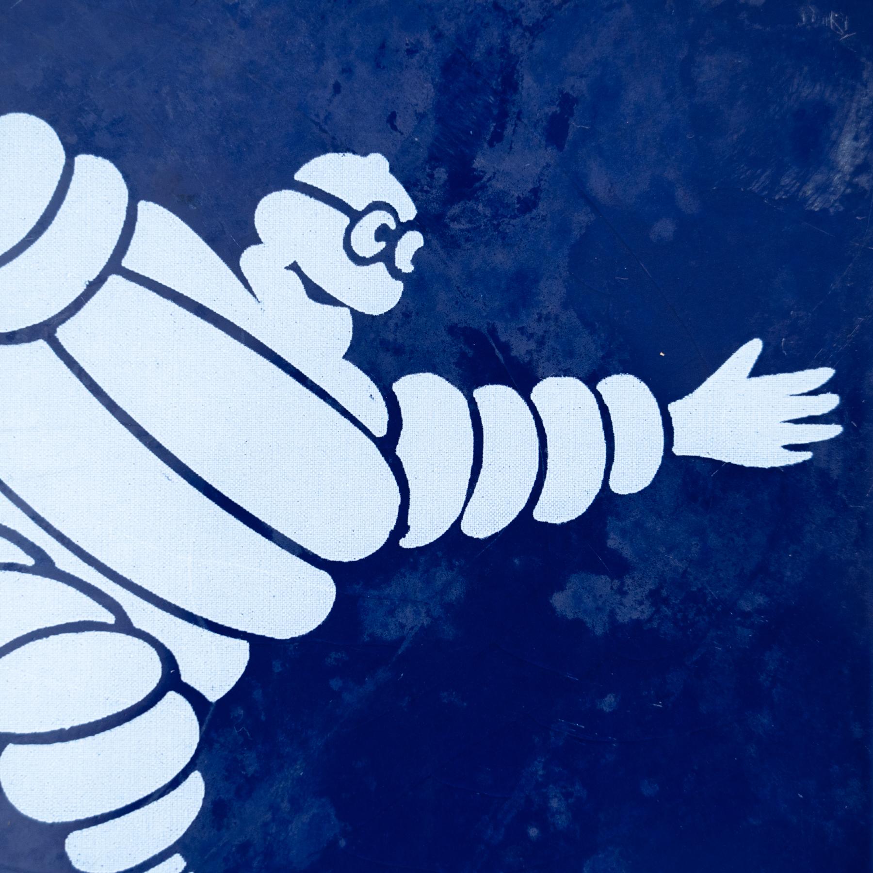 Set of 9 Vintage Michelin Man Tiles, circa 1960 3