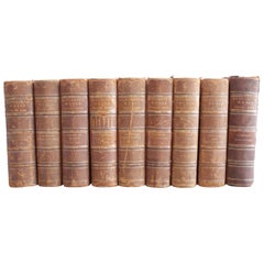 Set of 9 Volumes Bancrofts Works Leather Bound