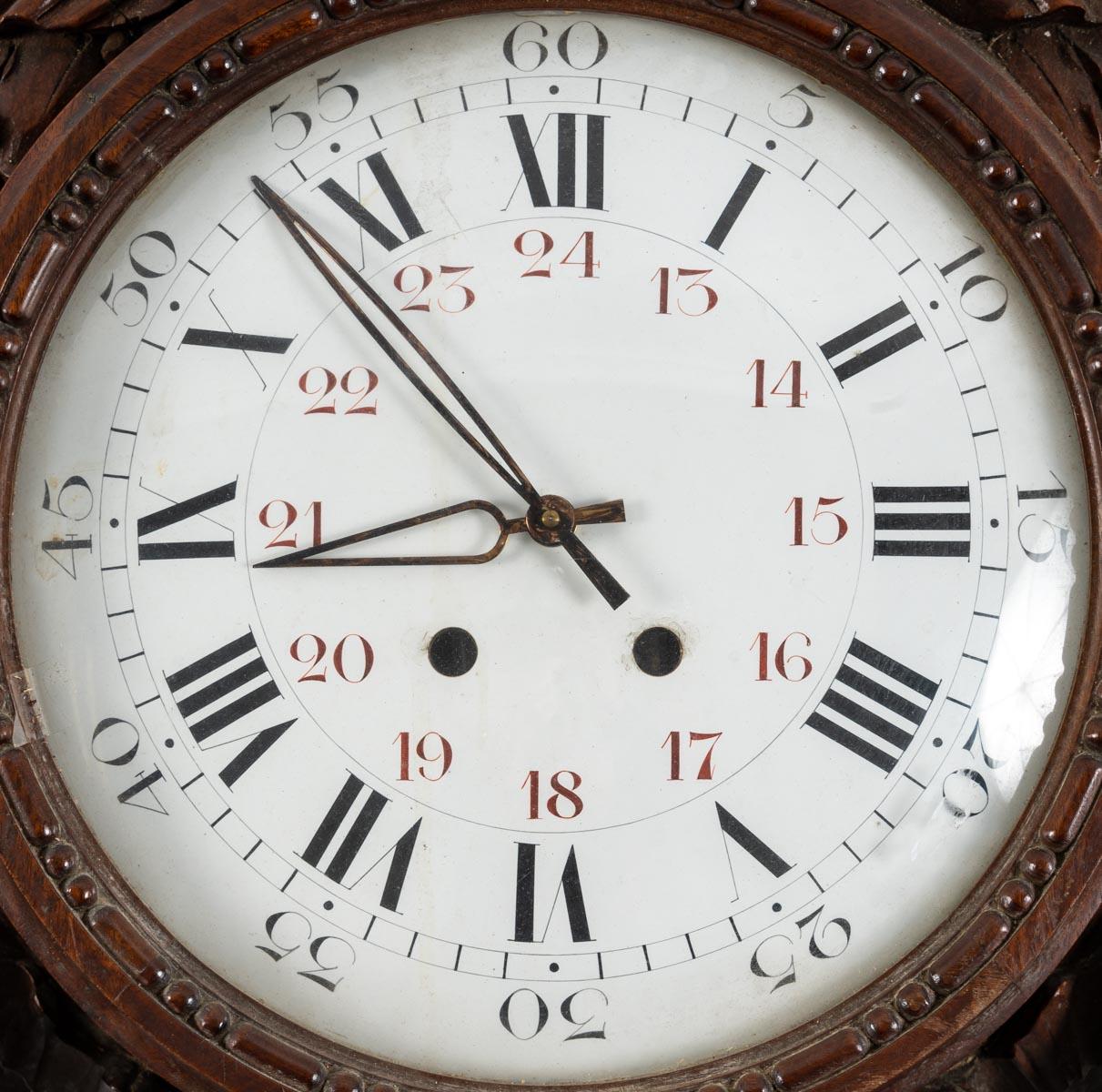 Set aus einem Barometer und einer Uhr, 19. Jahrhundert (Europäisch) im Angebot