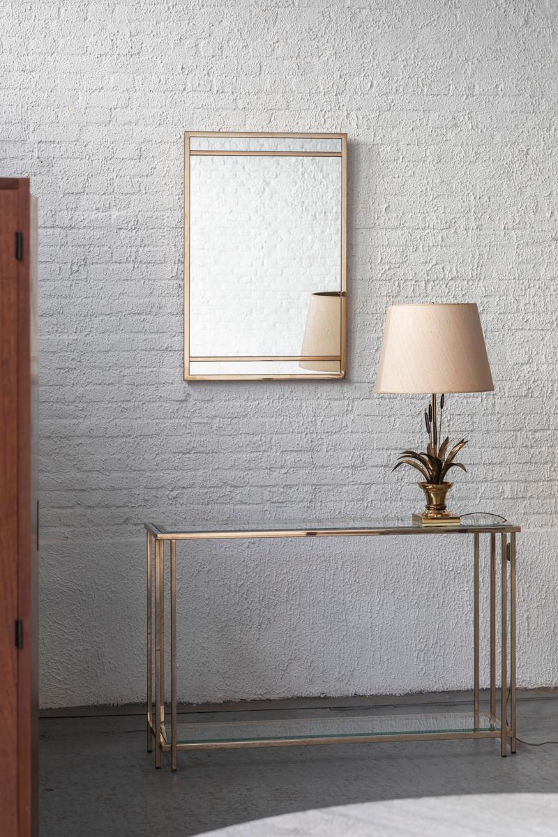 Set of a console table and mirror, Hollywood Regency, 1970s 7