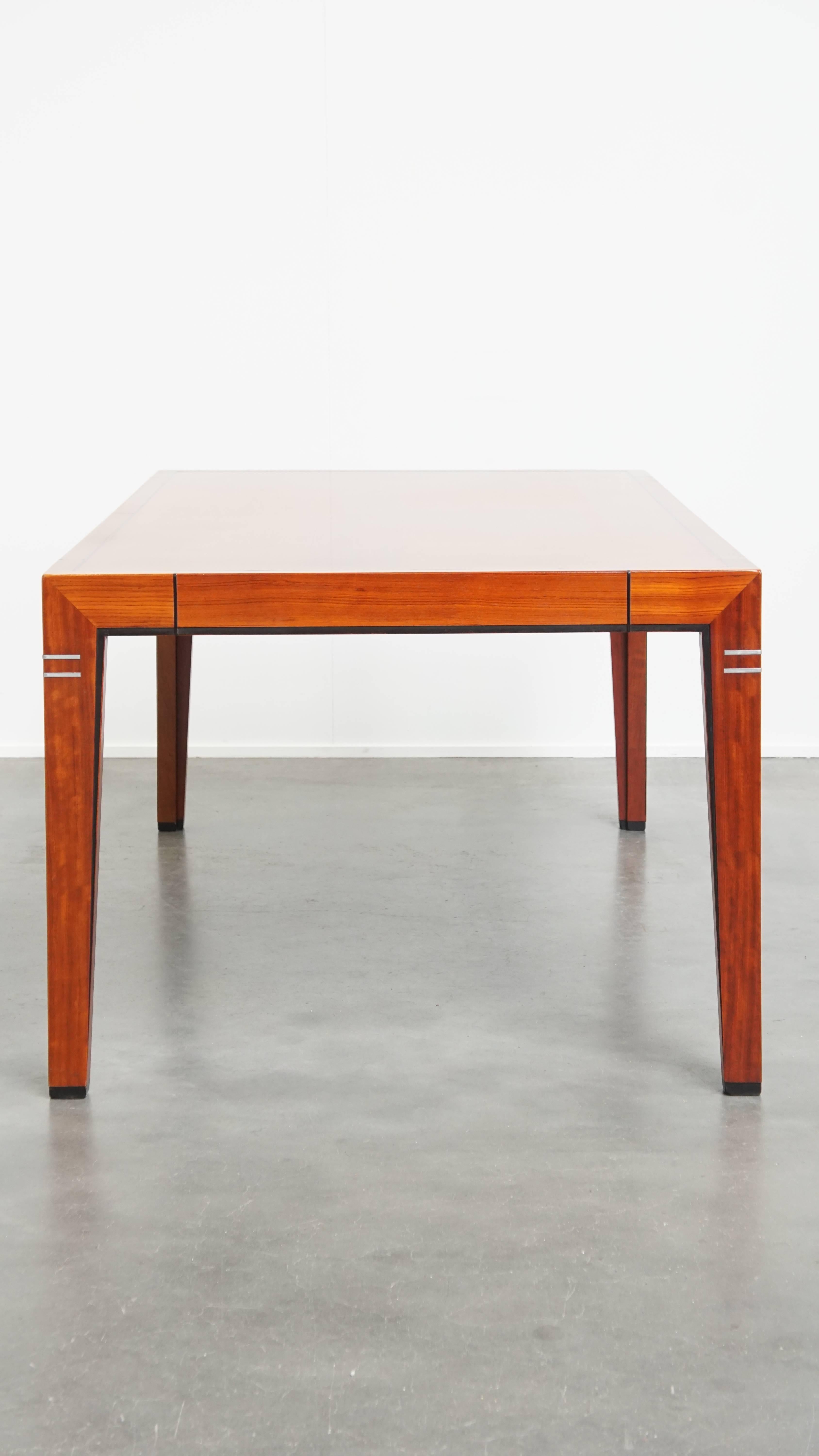 Art Deco Set of a dining table and 4 dining chairs For Sale