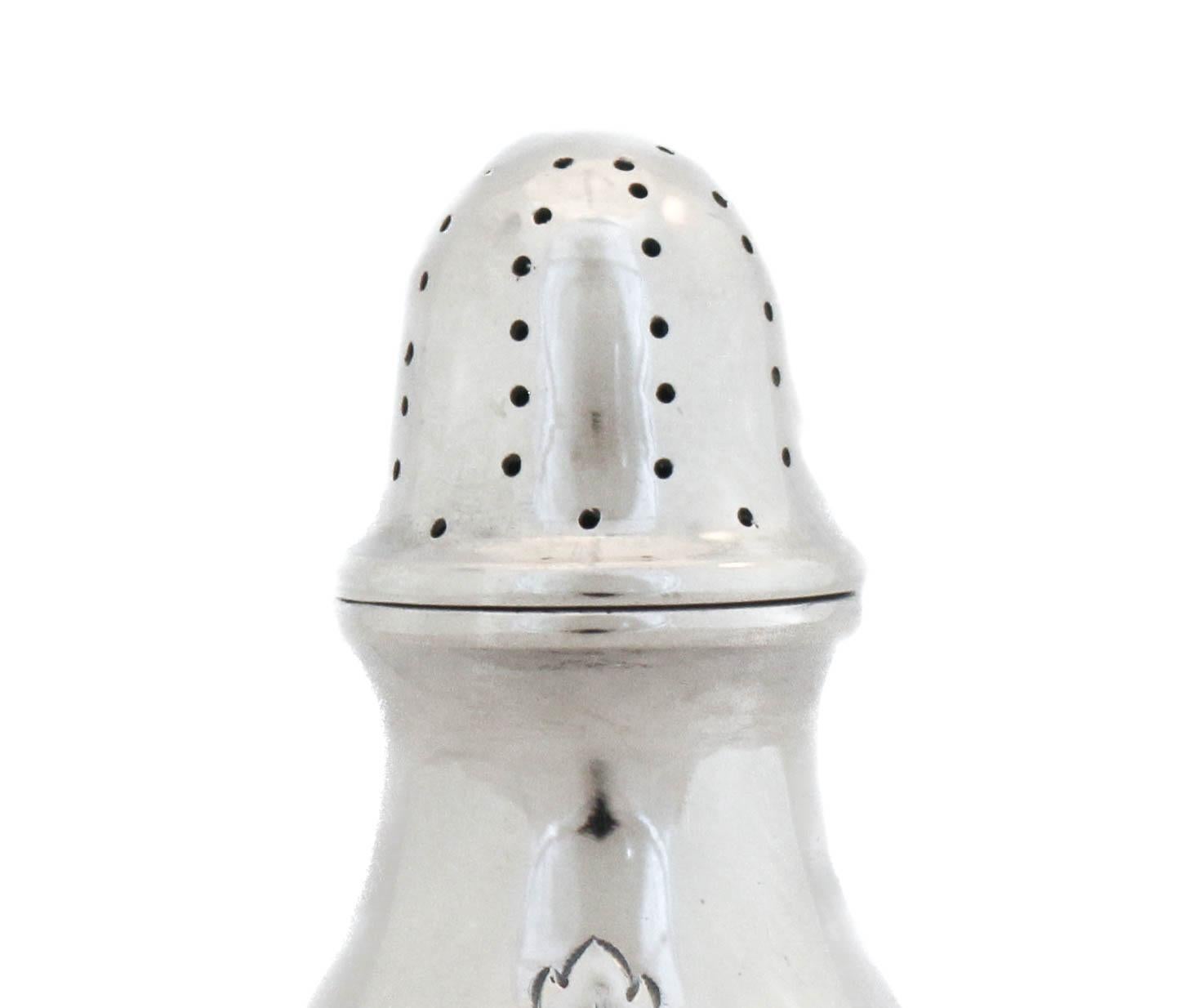 Austrian Set of a Four Sterling Salt Shakers For Sale