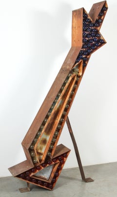 Set of Advertising Arrow Light, FDNY Popeye Painting and Carousel Horse