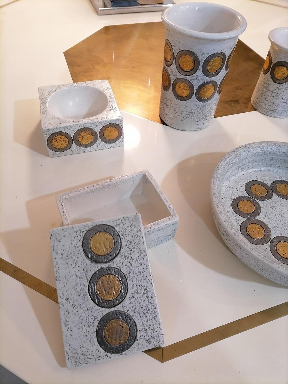 Set of Aldo Londi Ceramic Pottery by Bitossi For Sale 3
