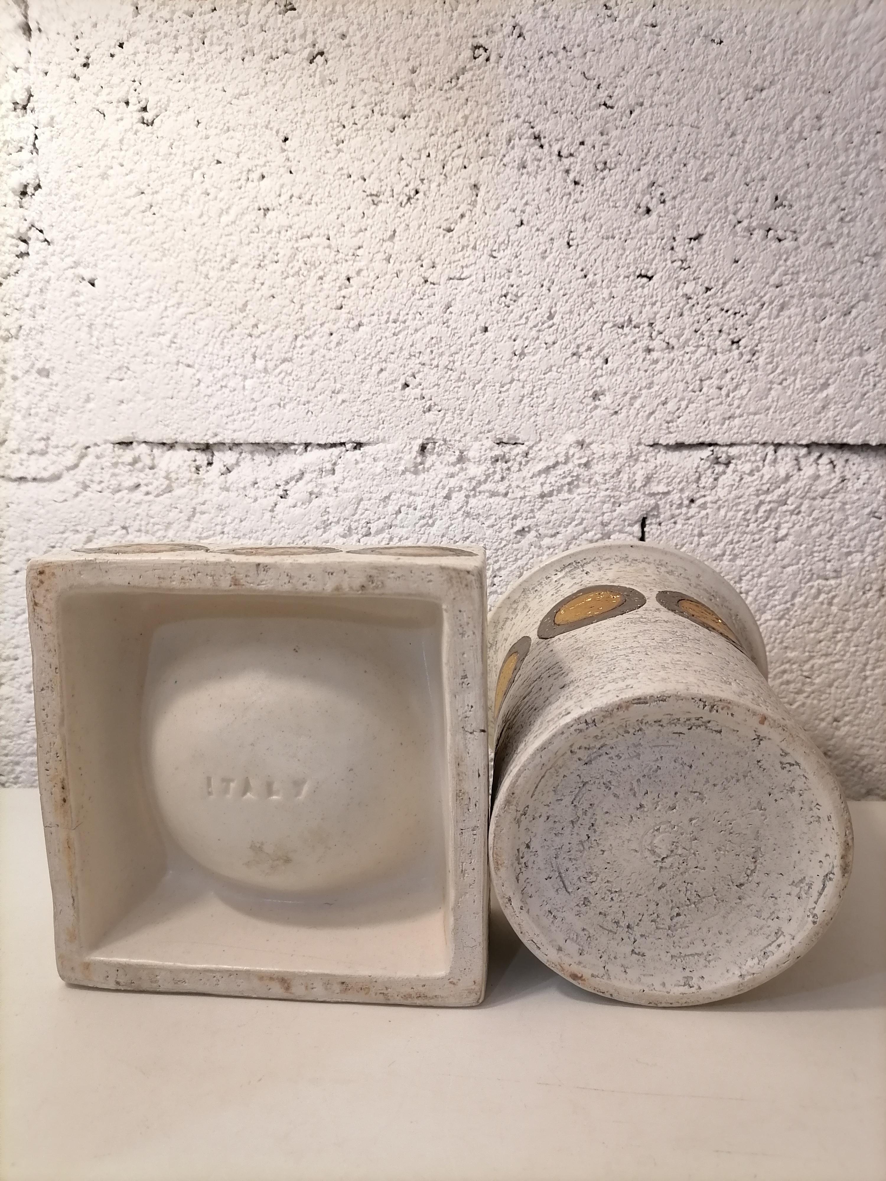 Set of Aldo Londi Ceramic Pottery Vase by Bitossi For Sale 3